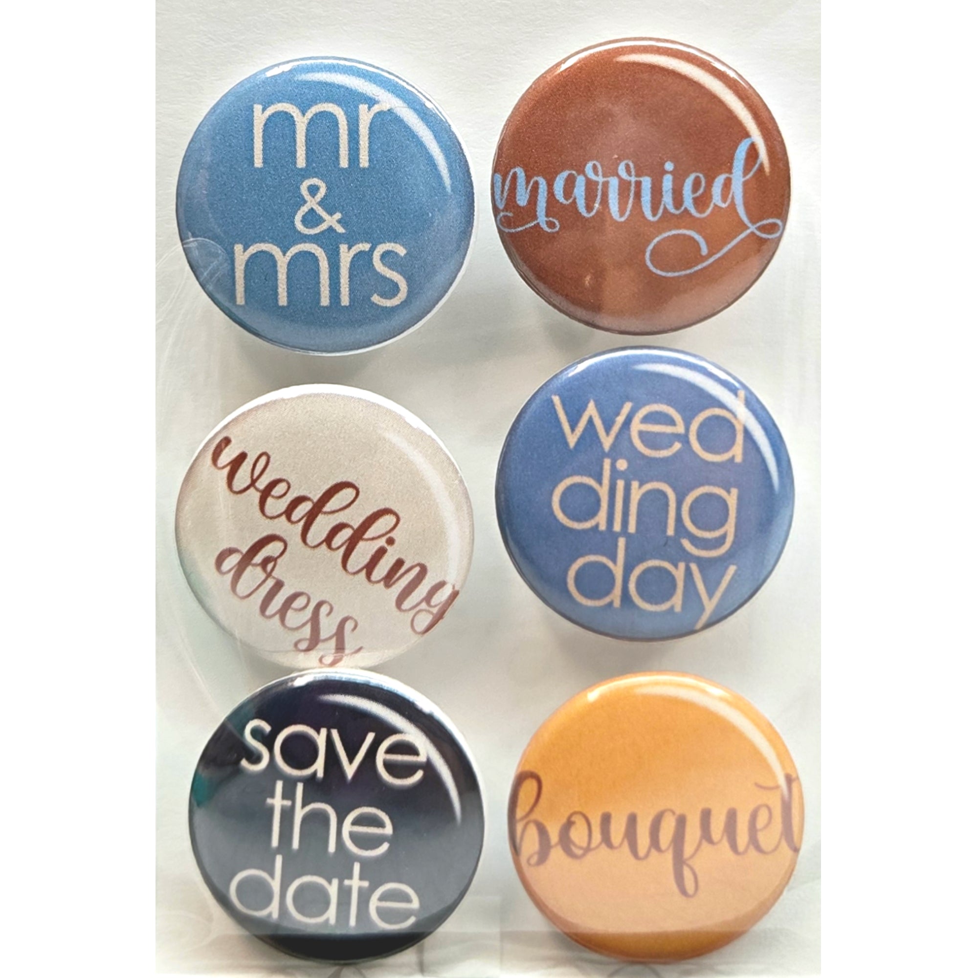 Now & Forever Collection Button Bubbles 1" Self-Adhesive Scrapbook Embellishments by MH Flair & More