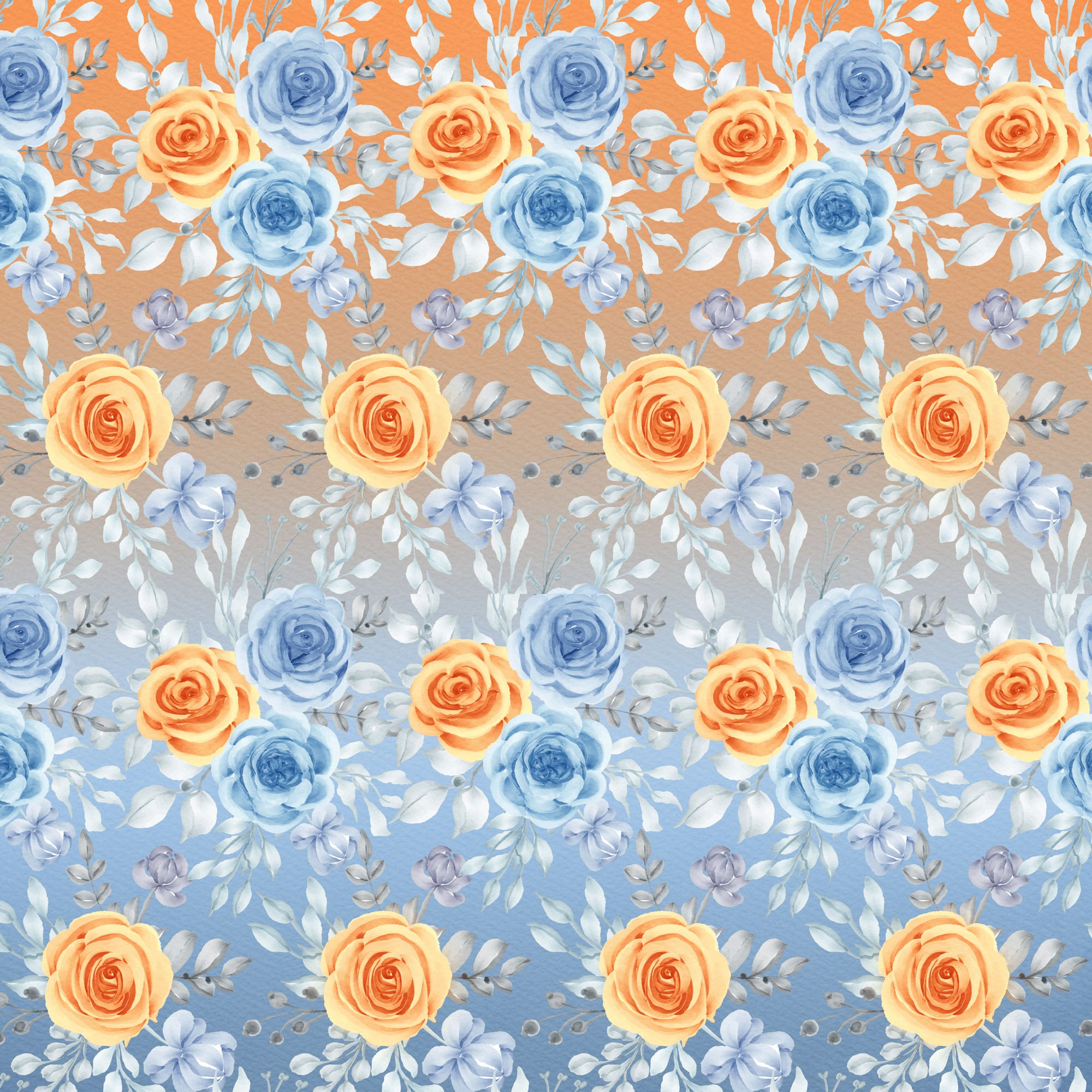 Now & Forever Collection Peach Petals 12 x 12 Double-Sided Scrapbook Paper by SSC Designs
