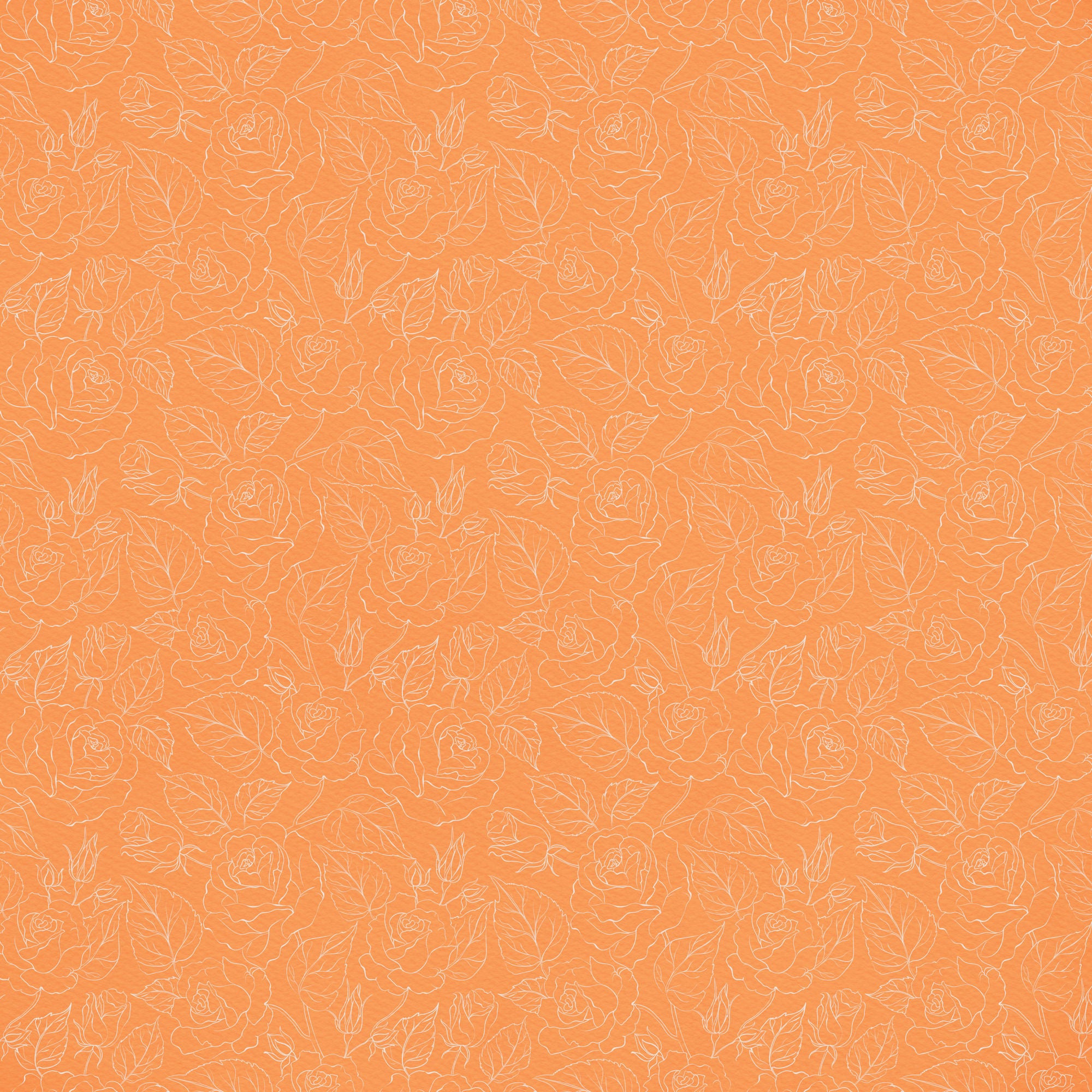 Now & Forever Collection Peach Petals 12 x 12 Double-Sided Scrapbook Paper by SSC Designs