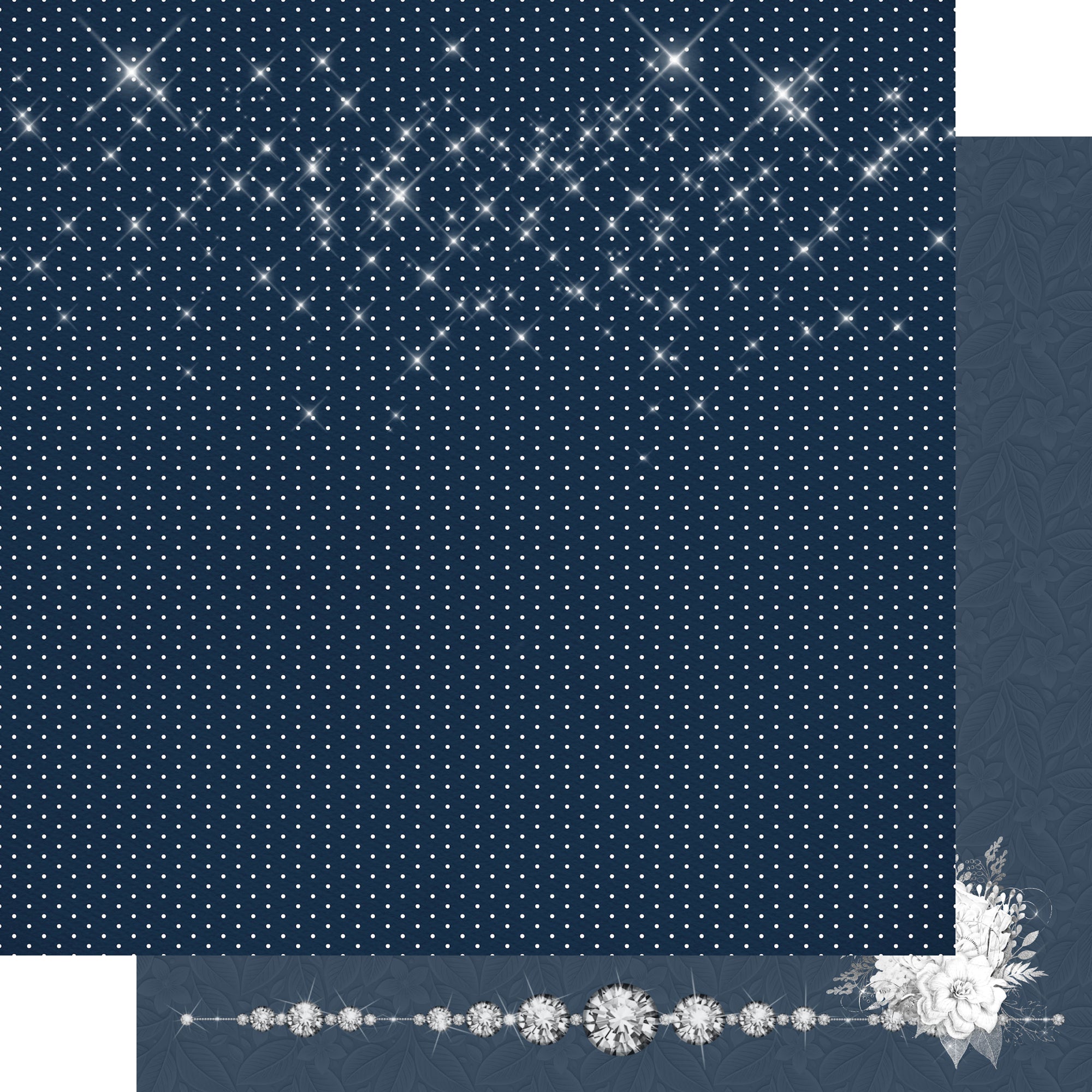 Now & Forever Collection Enchanted Evening 12 x 12 Double-Sided Scrapbook Paper by SSC Designs