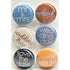 Now & Forever Collection Button Bubbles 1" Self-Adhesive Scrapbook Embellishments by MH Flair & More