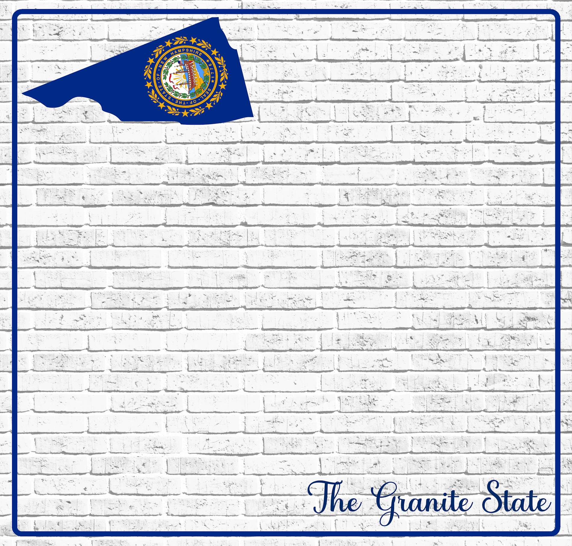 Fifty States Collection New Hampshire 12 x 12 Double-Sided Scrapbook Paper by SSC Designs