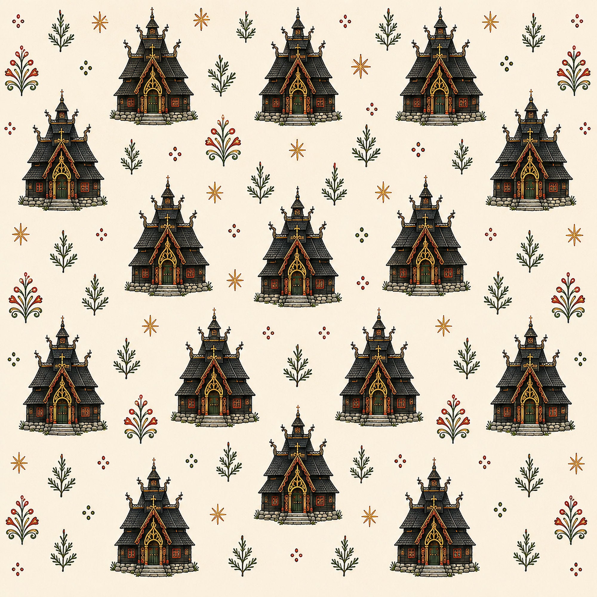 Norway Collection Oslofjord 12 x 12 Double-Sided Scrapbook Paper by SSC Designs
