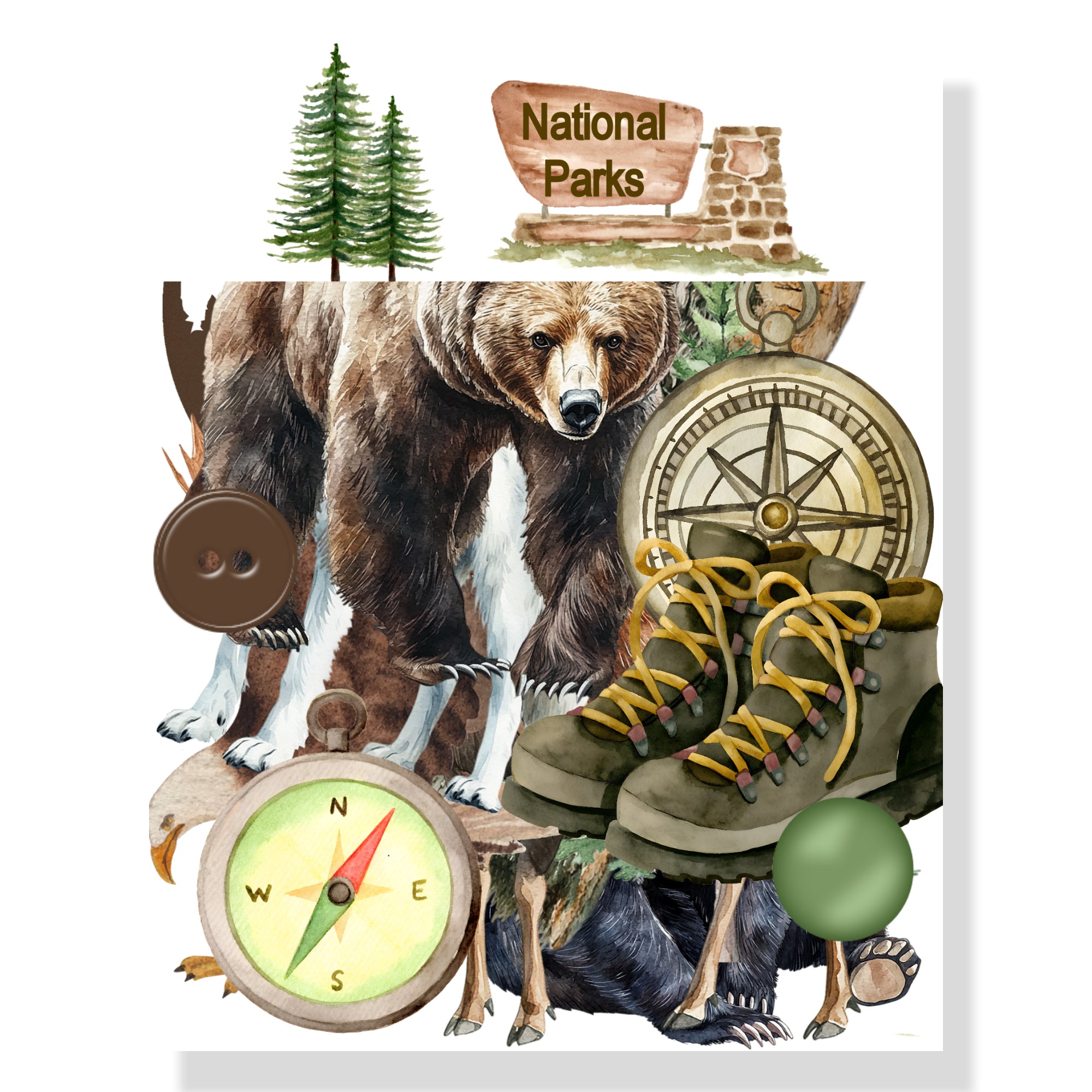National Parks 12 x 12 Scrapbook Paper & Embellishment Kit by SSC Designs