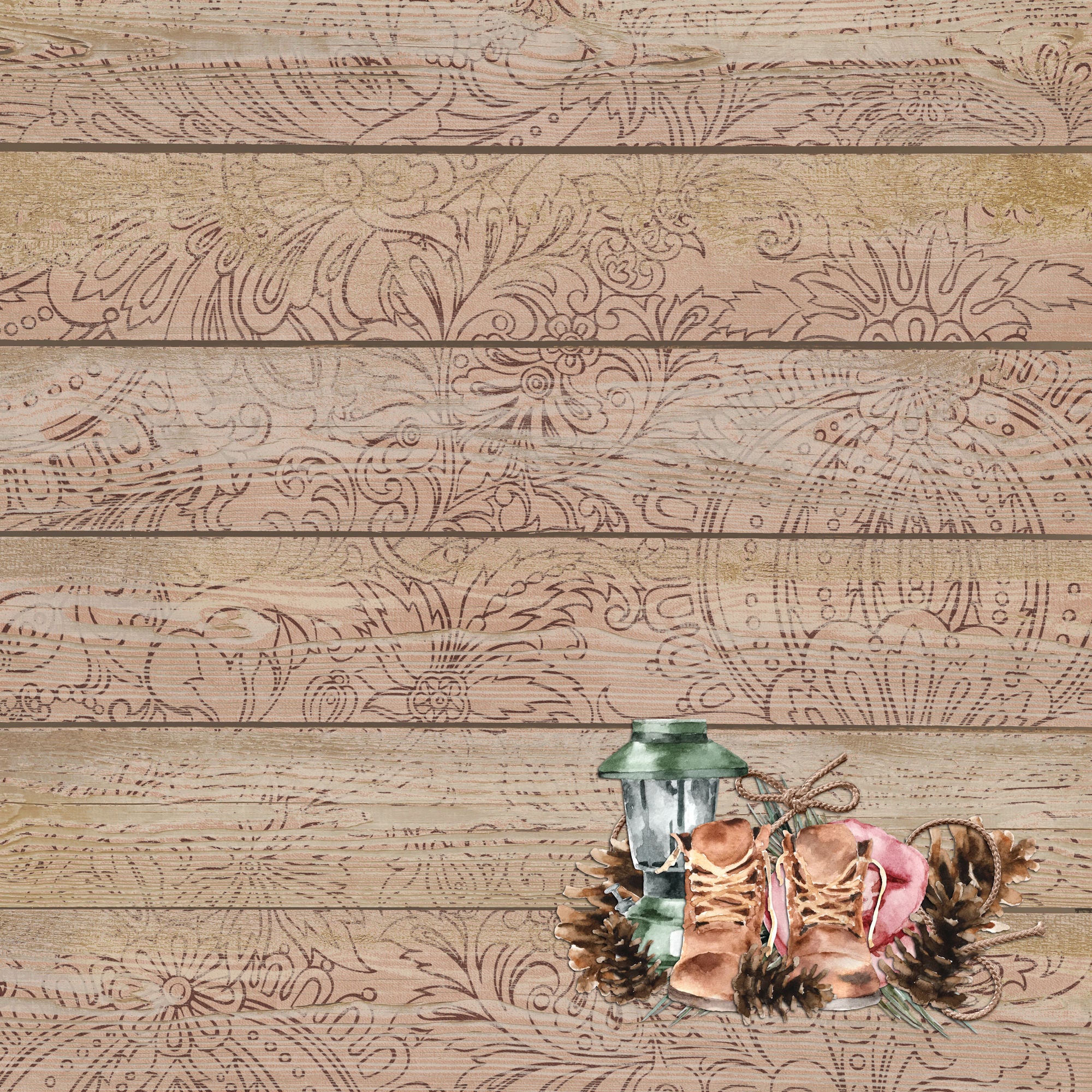 National Parks Collection National Park Signs 12 x 12 Double-Sided Scrapbook Paper by SSC Designs