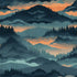 National Parks Collection Sunset Mountains 12 x 12 Double-Sided Scrapbook Paper by SSC Designs