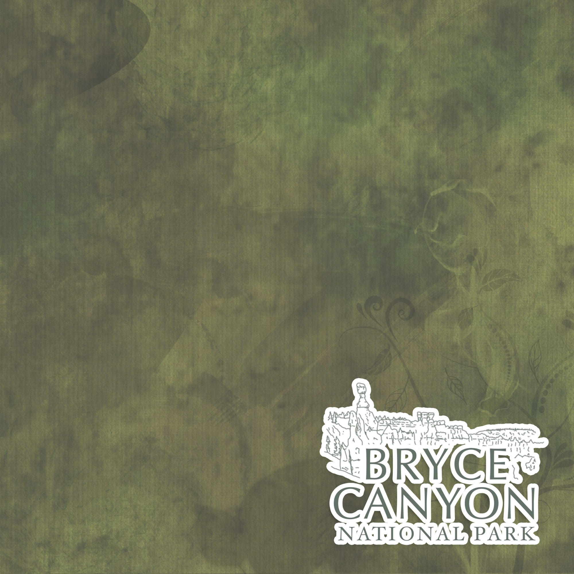 National Parks Collection Bryce Canyon National Park 12 x 12 Double-Sided Scrapbook Paper by SSC Designs