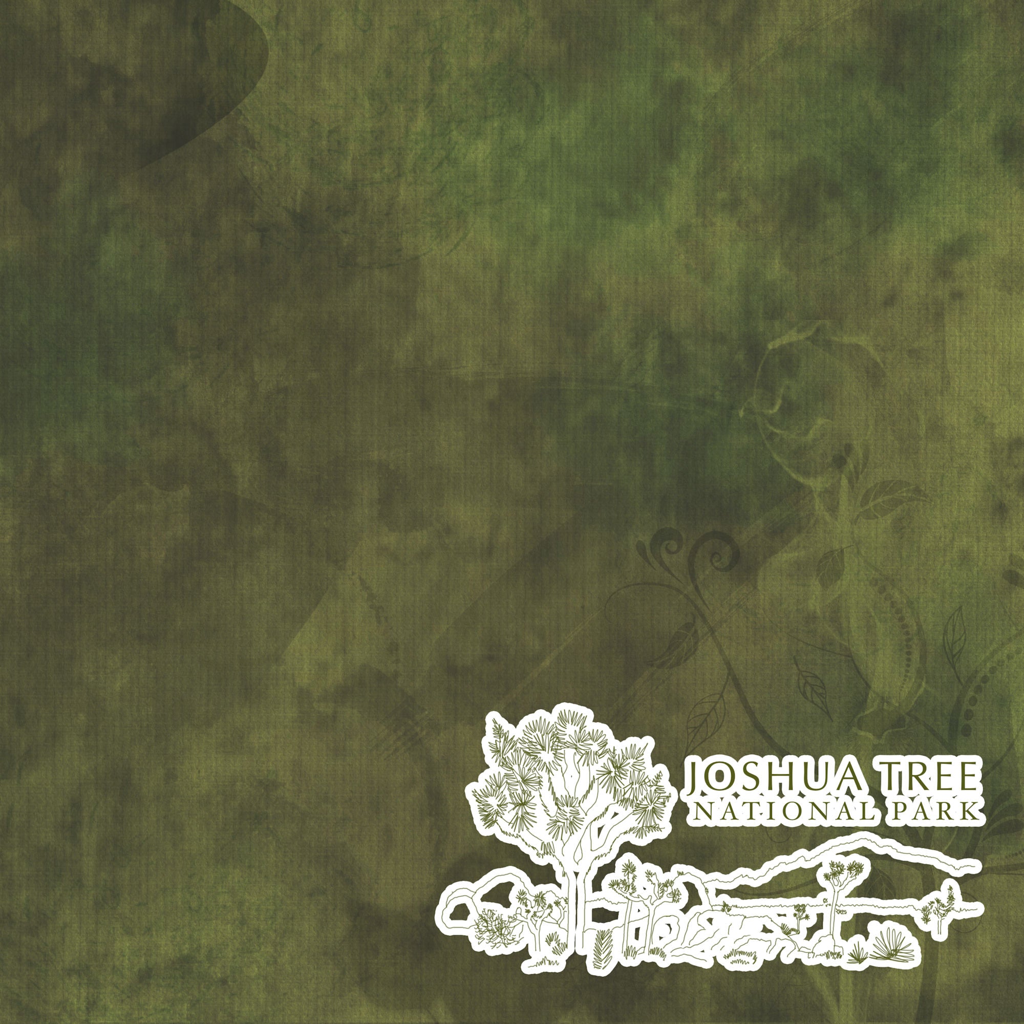 National Parks Collection Joshua Tree National Park 12 x 12 Double-Sided Scrapbook Paper by SSC Designs