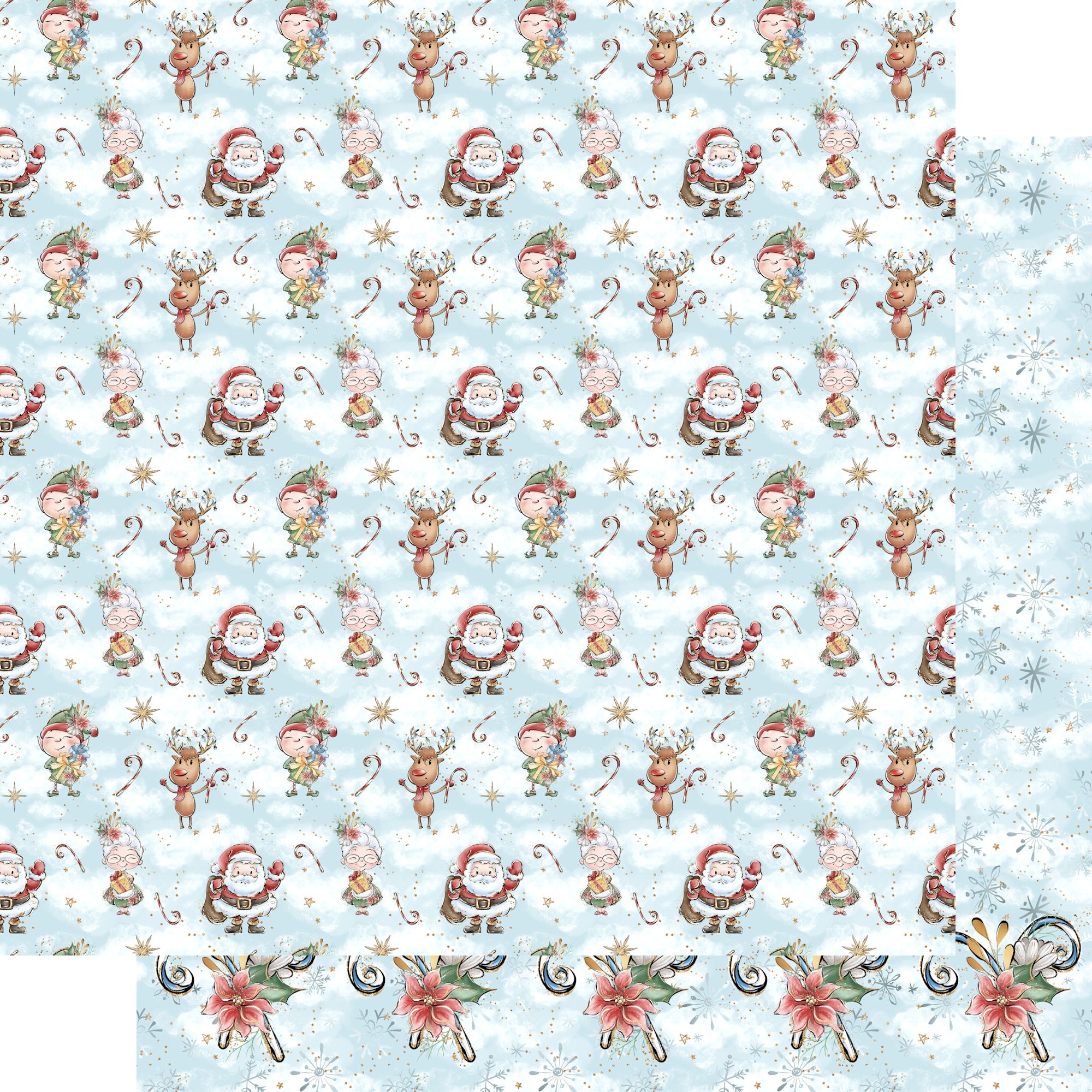 North Pole Collection Christmas Sweets 12 x 12 Double-Sided Scrapbook Paper by SSC Designs