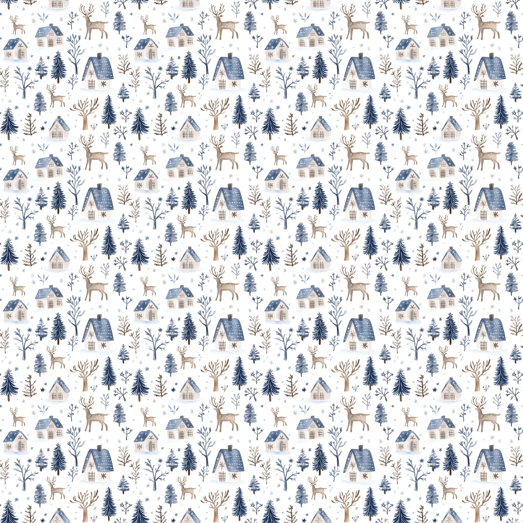 Nordic Winter Collection Nordic Nights 12 x 12 Double-Sided Scrapbook Paper by SSC Designs