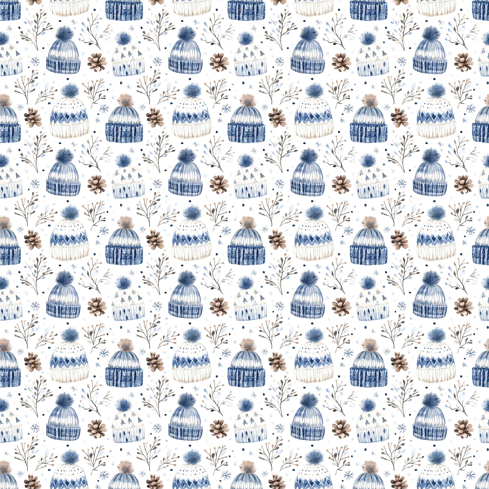 Nordic Winter Collection Icy Morning 12 x 12 Double-Sided Scrapbook Paper by SSC Designs