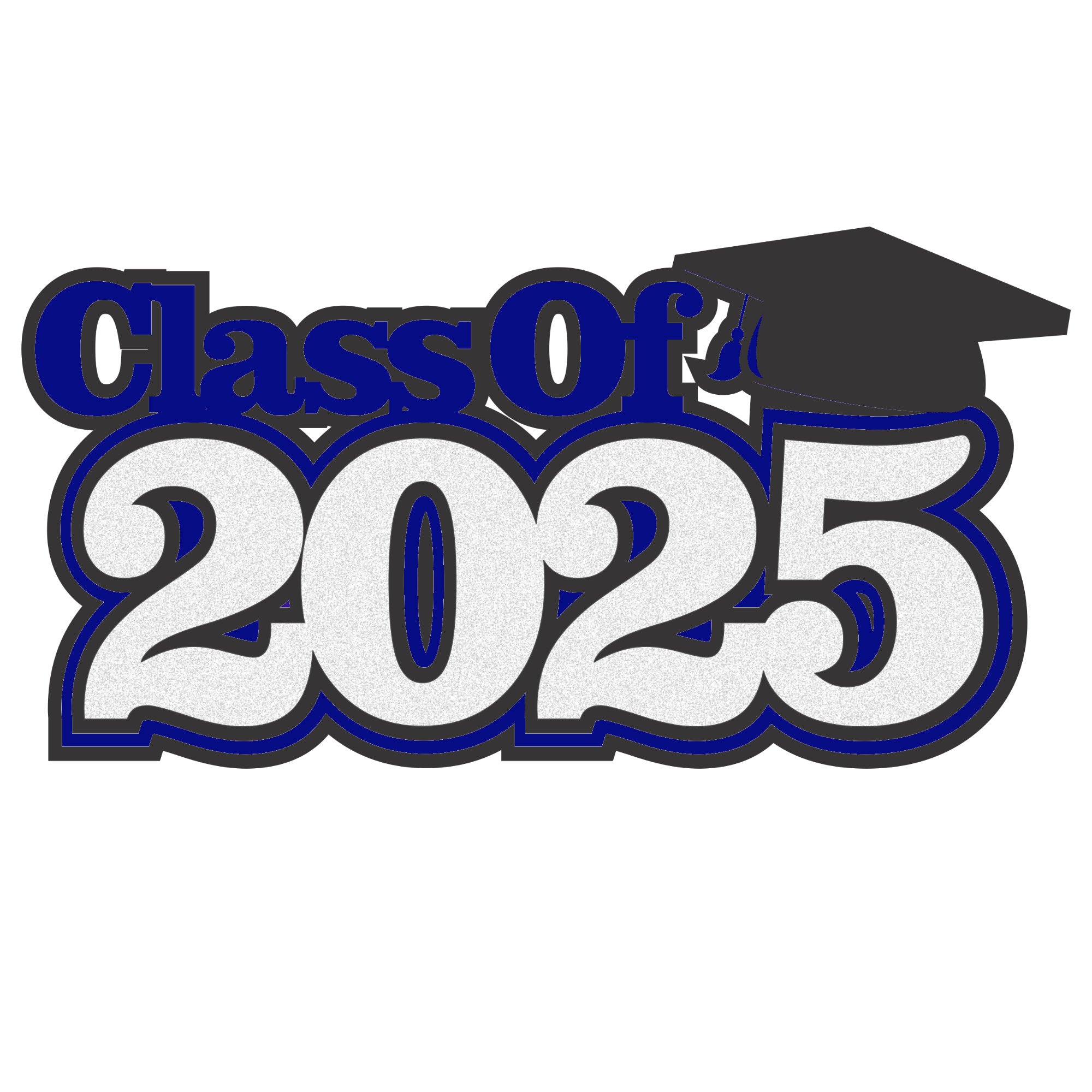 Class of 2025 8 x 4.25 *CUSTOM COLOR* Scrapbook Laser Cut Embellishment by SSC Laser Designs