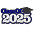 Class of 2025 8 x 4.25 *CUSTOM COLOR* Scrapbook Laser Cut Embellishment by SSC Laser Designs