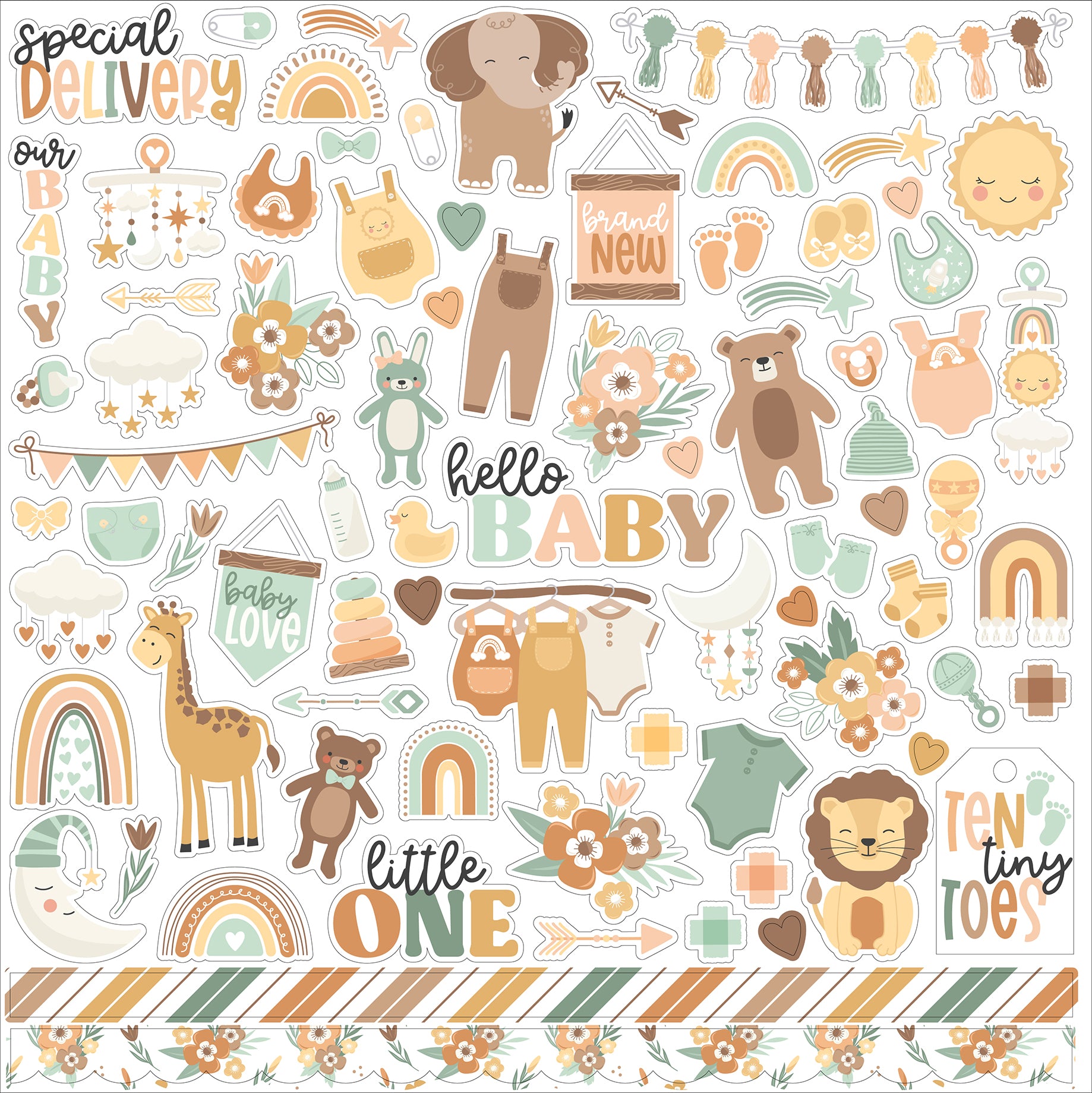 Our Baby Delivery Collection 12 x 12 Scrapbook Collection Kit by Echo Park Paper
