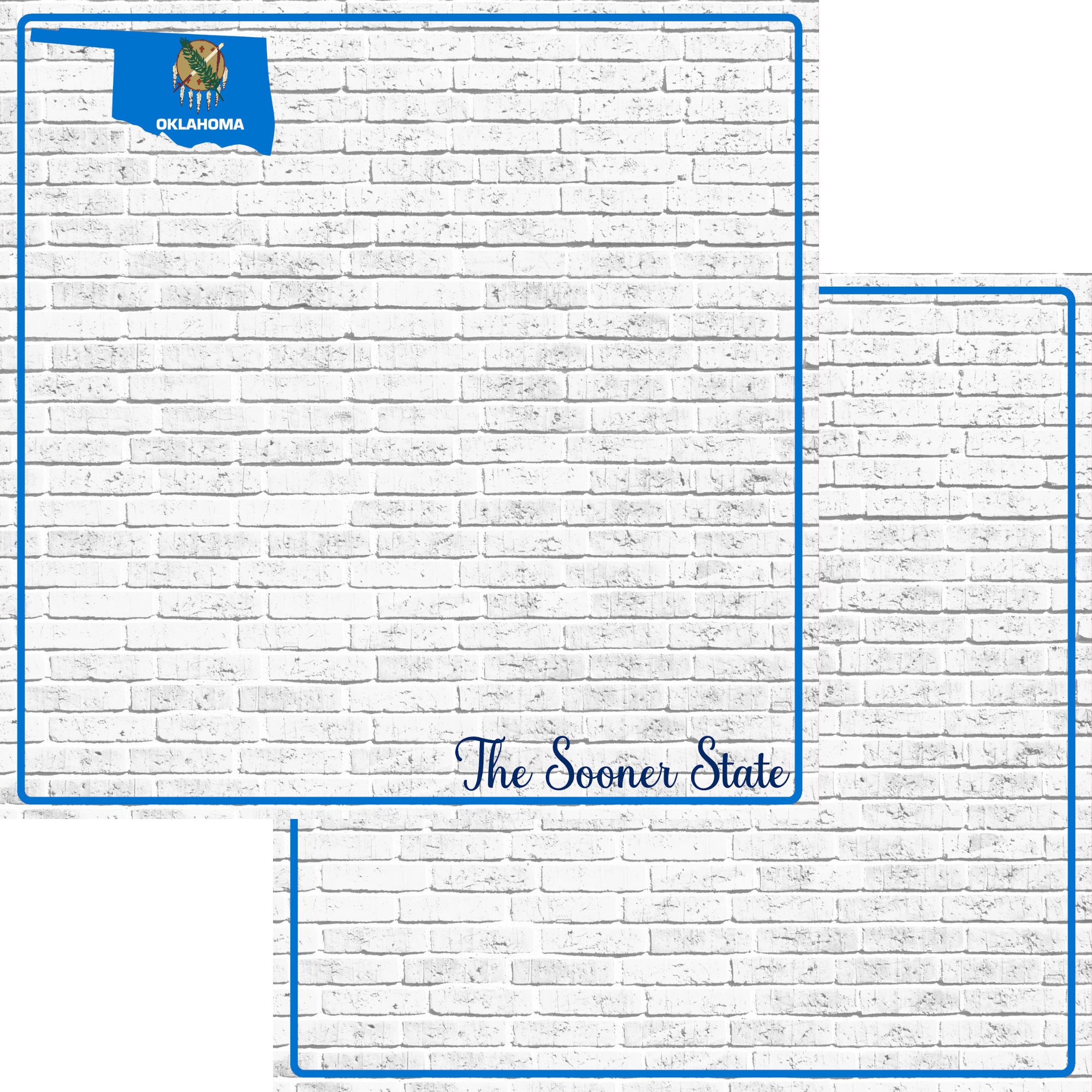 Fifty States Collection Oklahoma 12 x 12 Double-Sided Scrapbook Paper by SSC Designs