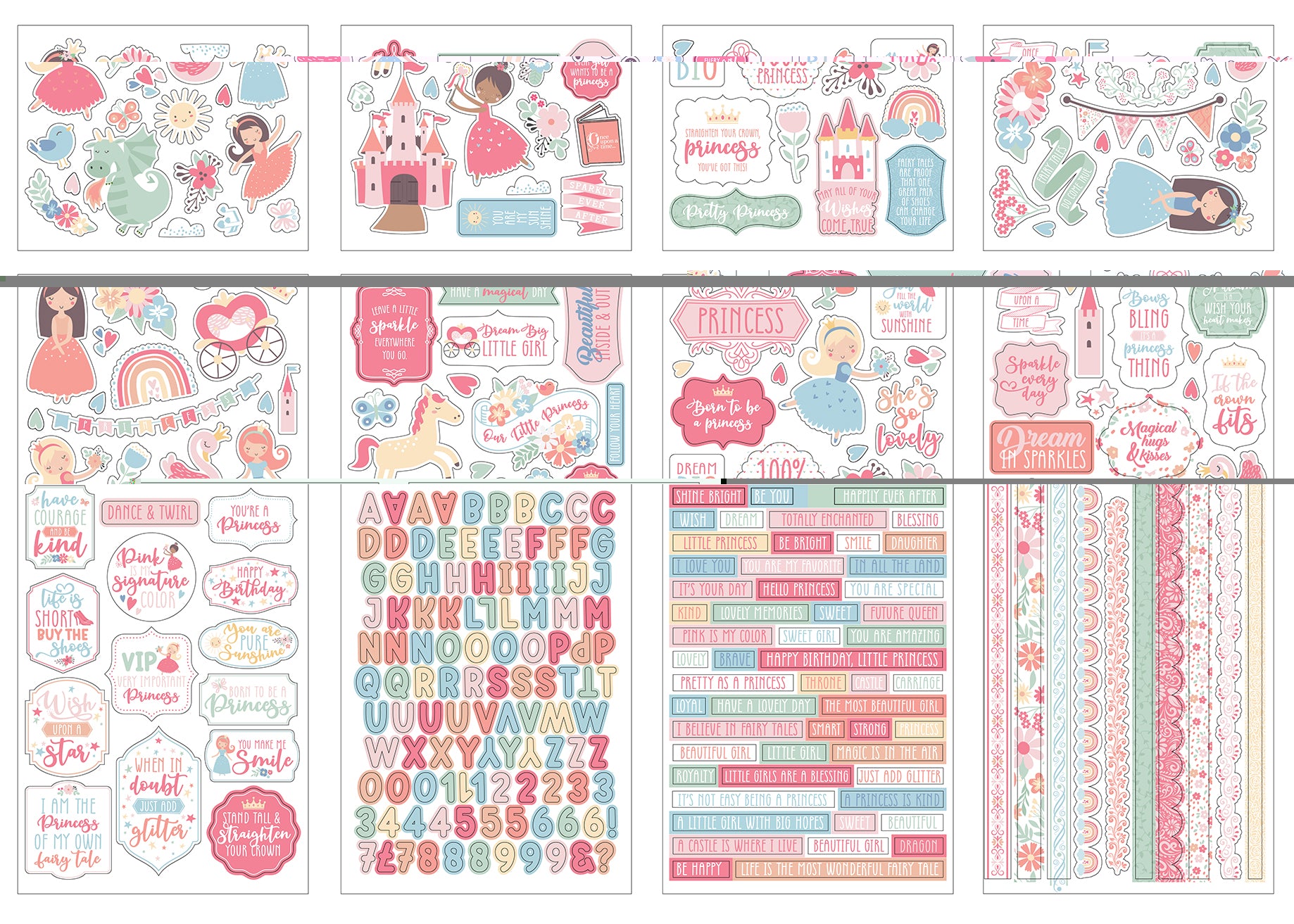 Our Little Princess Collection Sticker Book by Echo Park Paper-16 pages