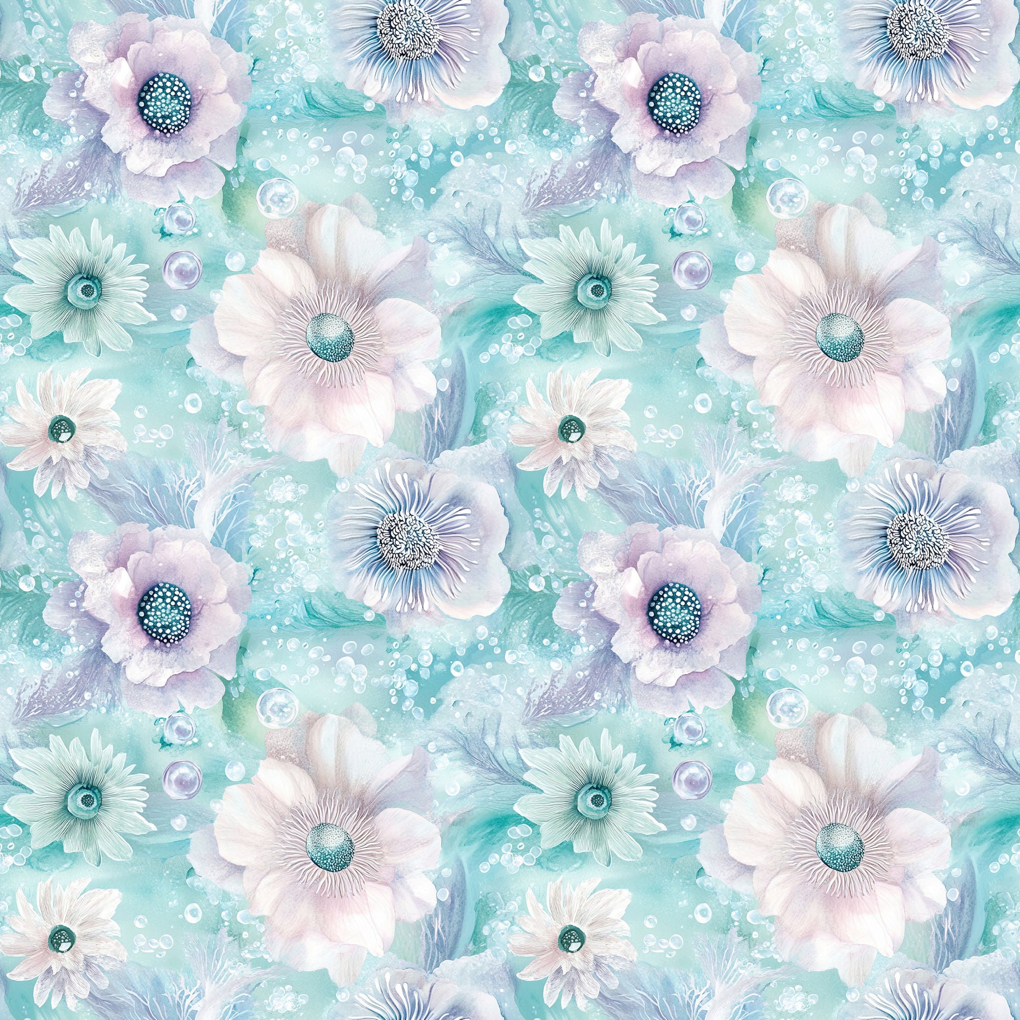 Ocean Serenity Collection Rip Tide 12 x 12 Double-Sided Scrapbook Paper by SSC Designs