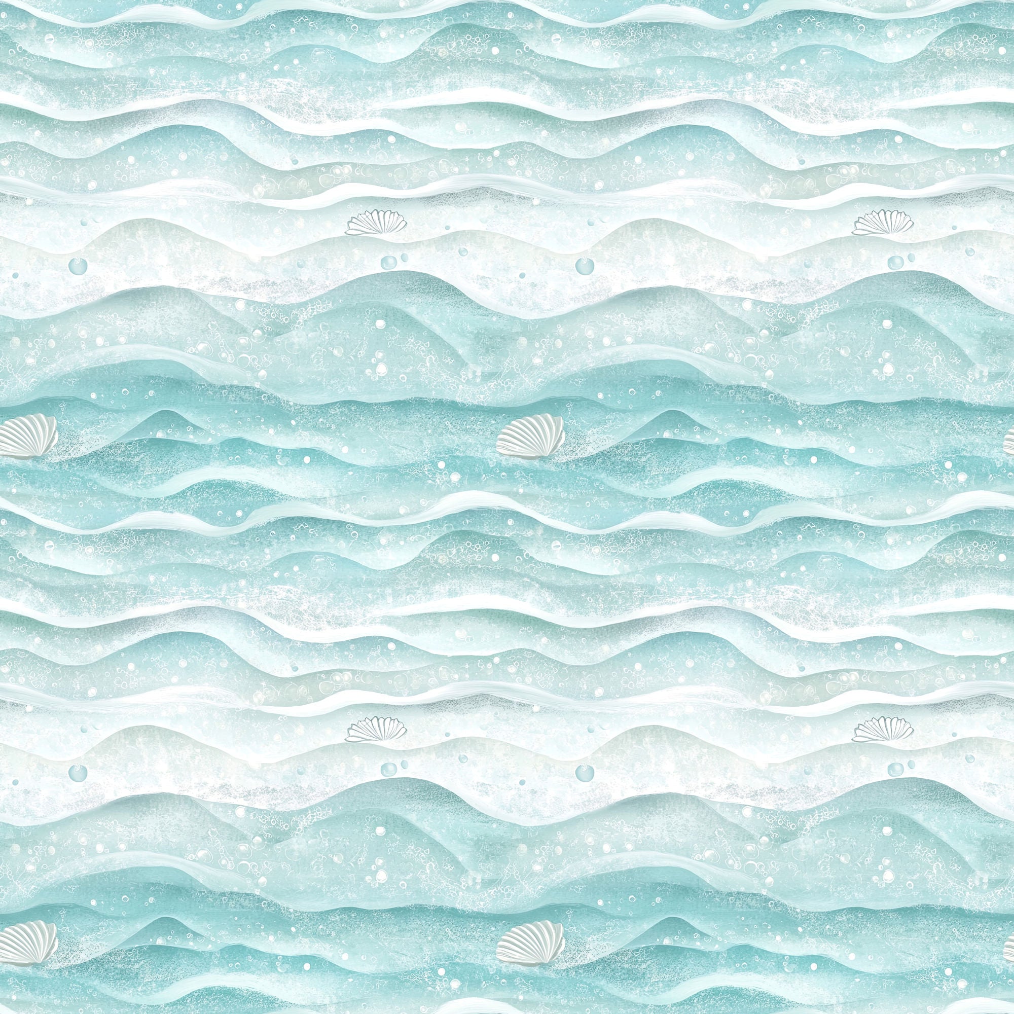 Ocean Serenity Collection Jelly Fish 12 x 12 Double-Sided Scrapbook Paper by SSC Designs