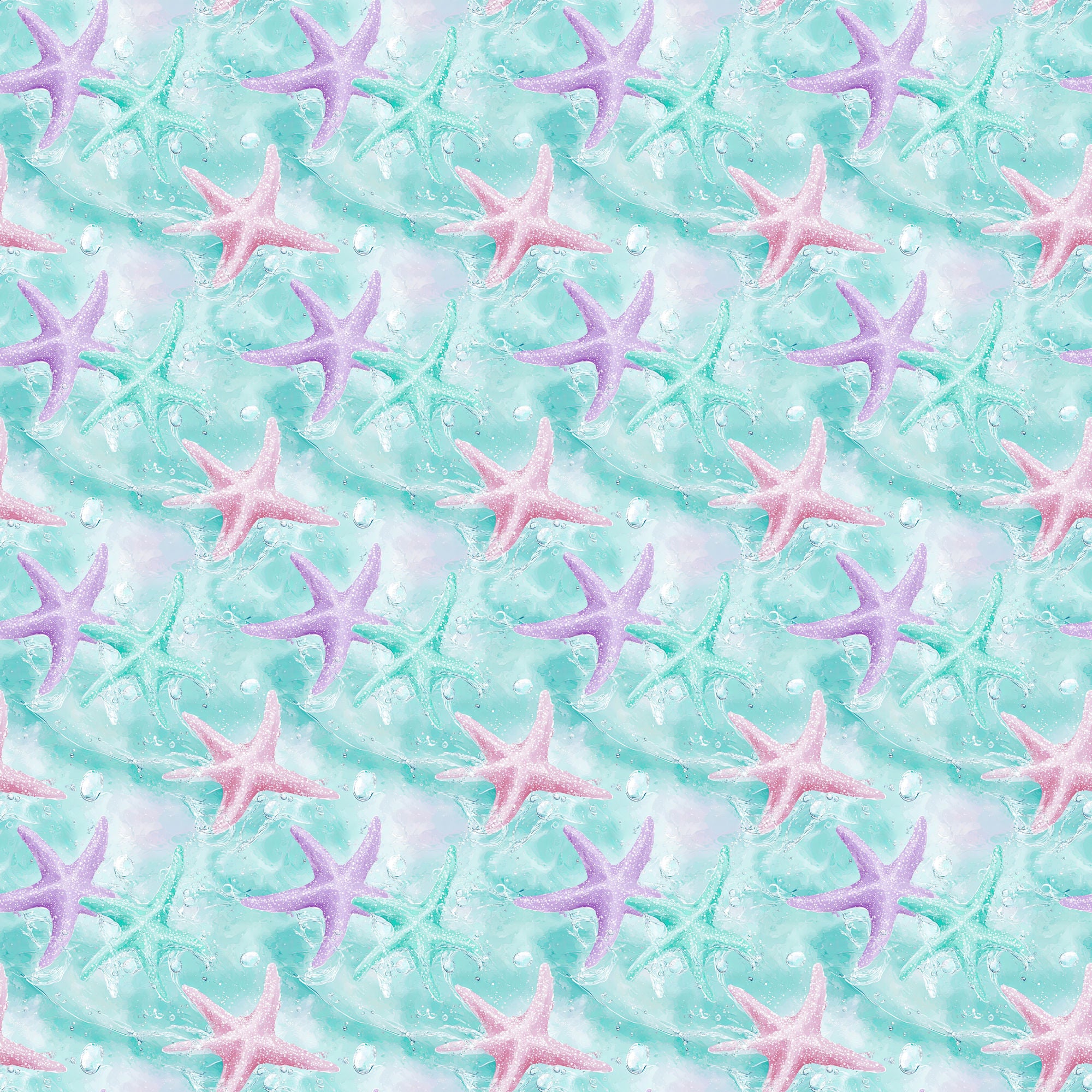 Ocean Serenity Collection Star Fish 12 x 12 Double-Sided Scrapbook Paper by SSC Designs