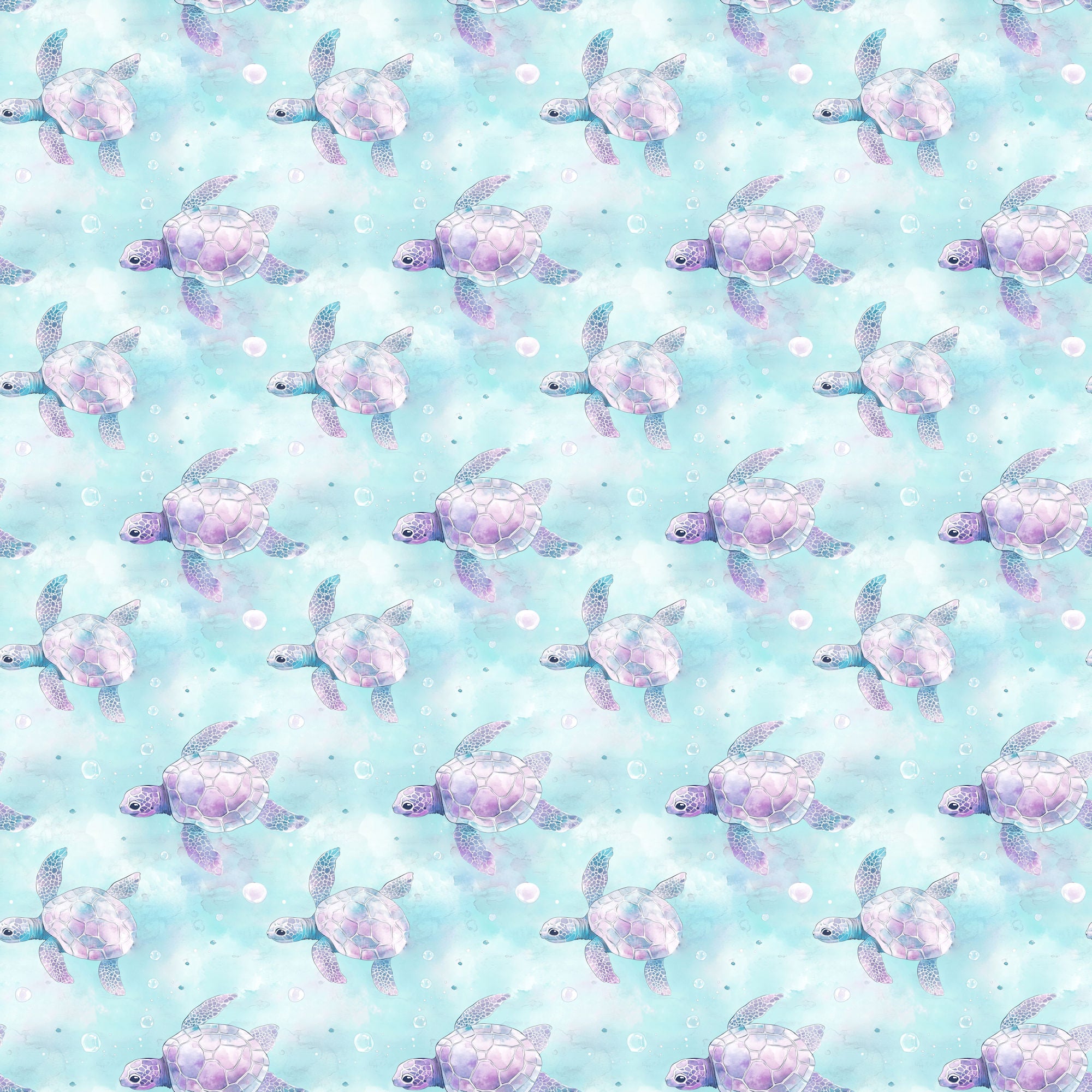 Ocean Serenity Collection Sea Turtles 12 x 12 Double-Sided Scrapbook Paper by SSC Designs