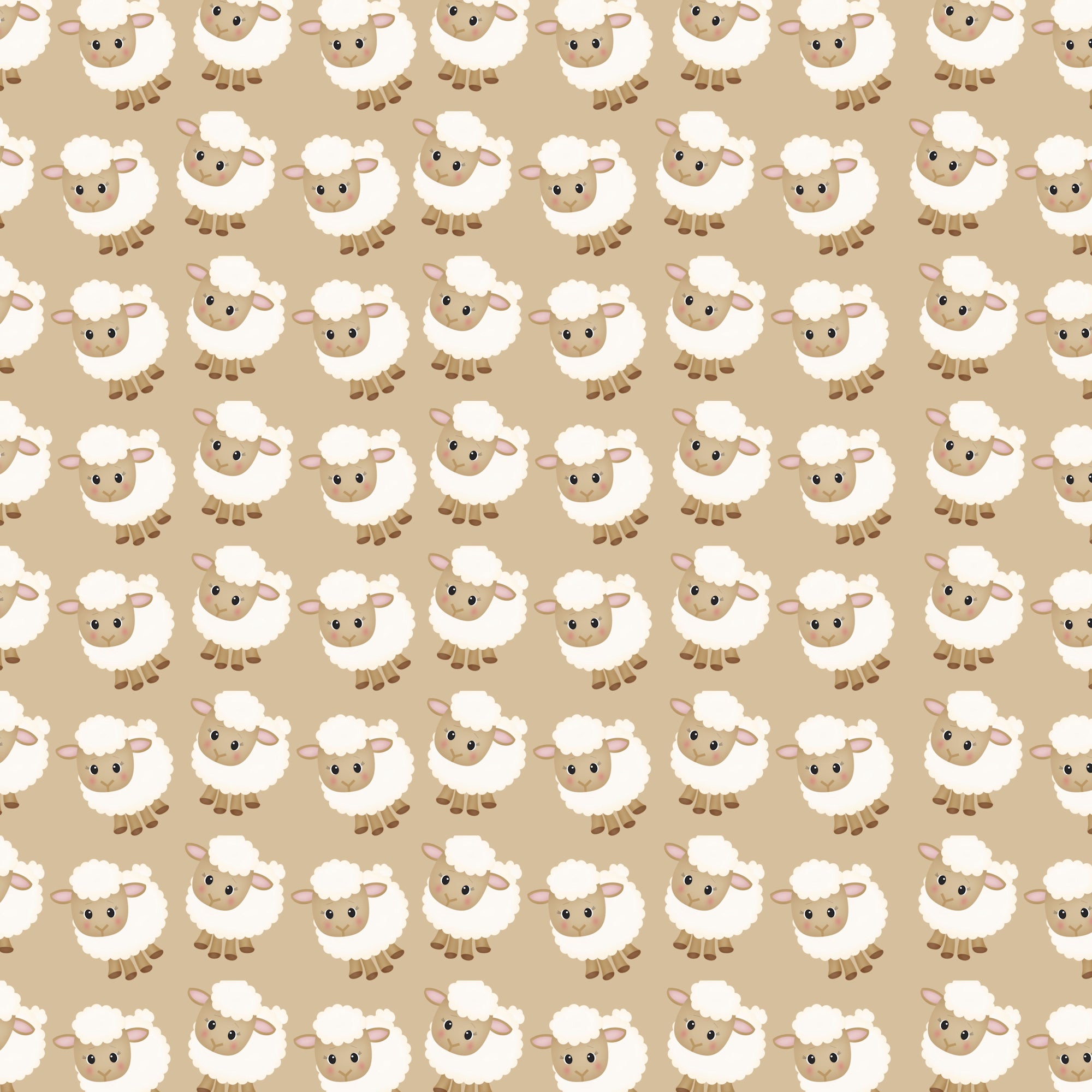 On The Farm Collection A Little Sheepish 12 x 12 Double-Sided Scrapbook Paper by SSC Designs