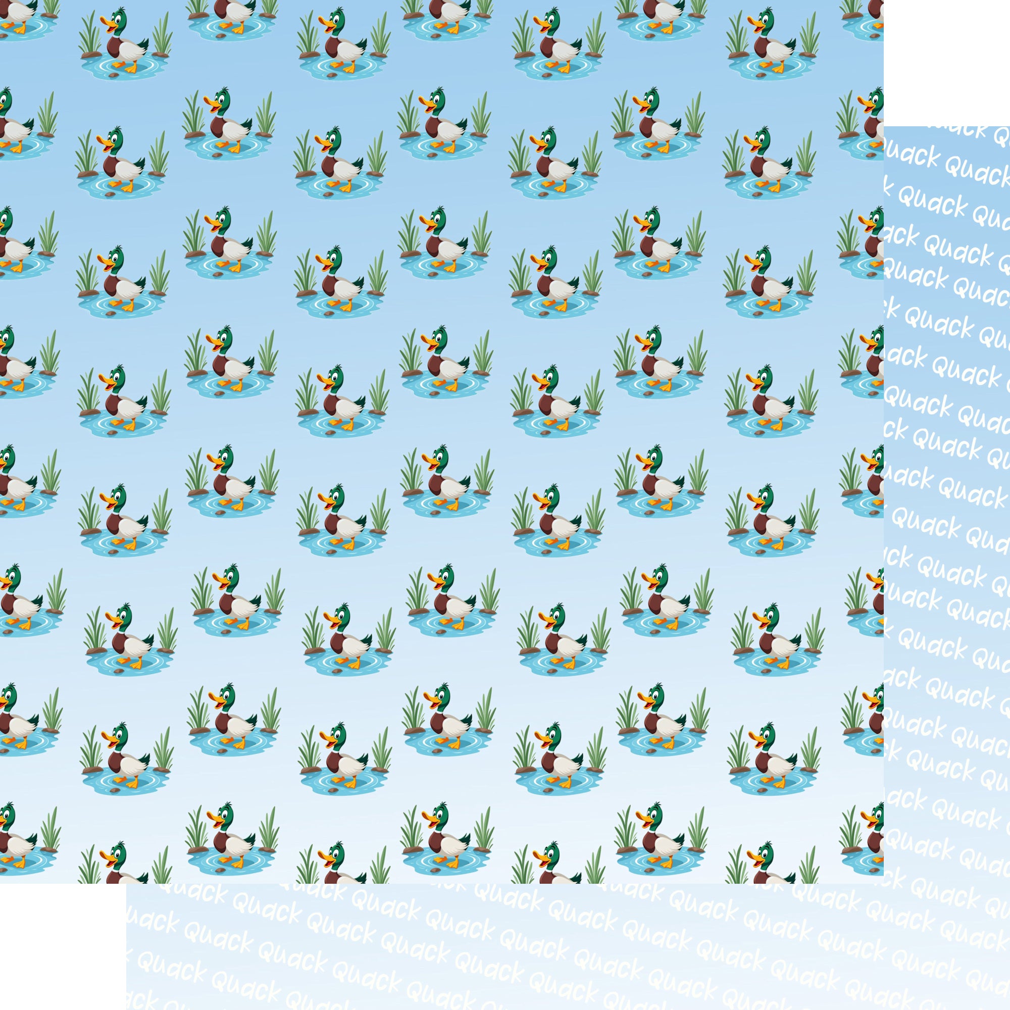 On The Farm Collection Just Ducky 12 x 12 Double-Sided Scrapbook Paper by SSC Designs