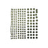 Basically Bling Collection 3, 4 & 5 mm Olive Gem Scrapbook Embellishments by SSC Designs - 172 Pieces