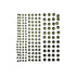 Basically Bling Collection 3, 4 & 5 mm Olive Gem Scrapbook Embellishments by SSC Designs - 172 Pieces