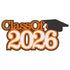 Class of 2026 Custom Color 6 x 5 Graduation Scrapbook Laser Cut by SSC Designs