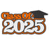 Class of 2025 8 x 4.25 *CUSTOM COLOR* Scrapbook Laser Cut Embellishment by SSC Laser Designs