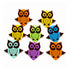Owl Scrapbook or Cardmaking Brads by Eyelet Outlet - 12 Pieces