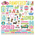 Pampered Pooch Collection 12 x 12 Scrapbook Sticker Sheet by Photo Play Paper