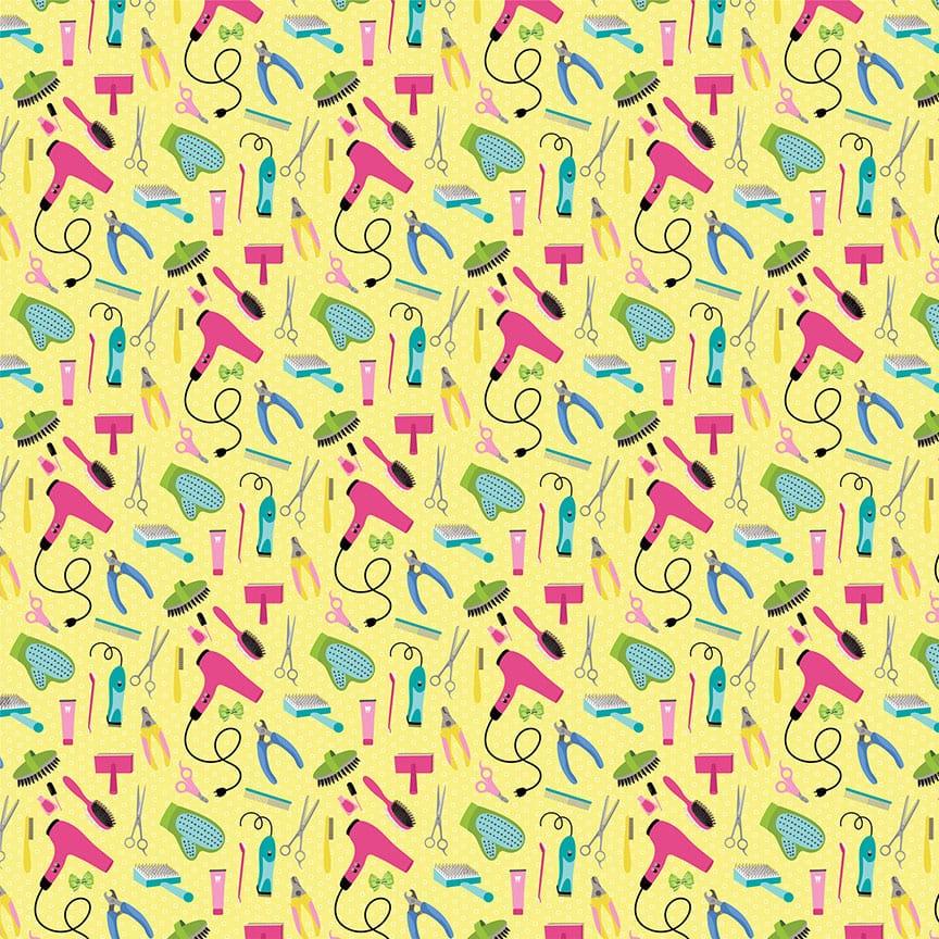Pampered Pooch Collection Groomer 12 x 12 Double-Sided Scrapbook Paper by Photo Play Paper - Scrapbook Supply Companies