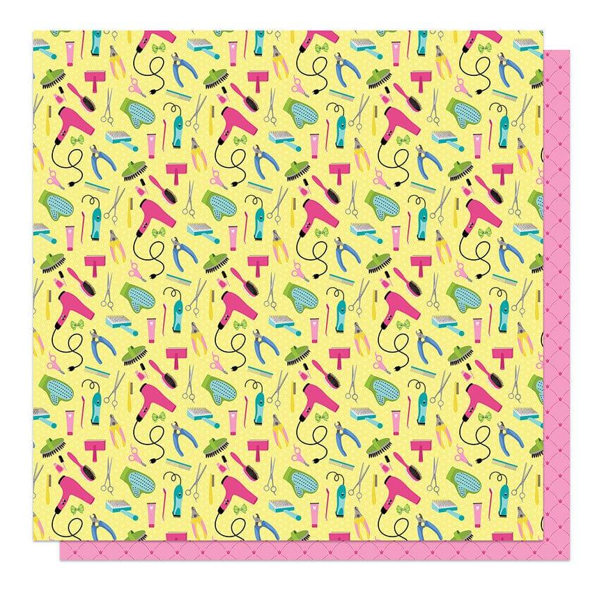Pampered Pooch Collection Groomer 12 x 12 Double-Sided Scrapbook Paper by Photo Play Paper