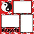 Karate (2) - 12 x 12 Premade, Printed Scrapbook Pages by SSC Designs