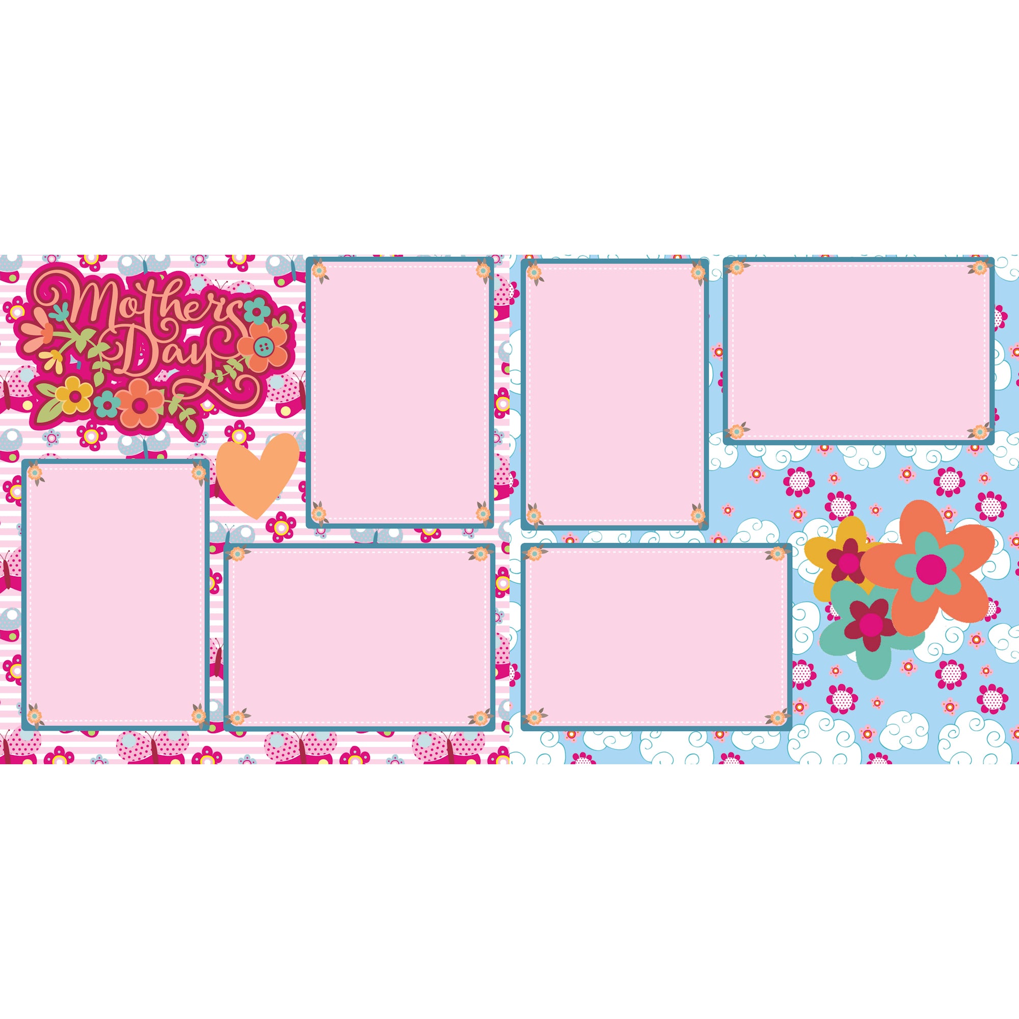 Mother's Day (2) - 12 x 12 Printed Scrapbook Pages by SSC Designs