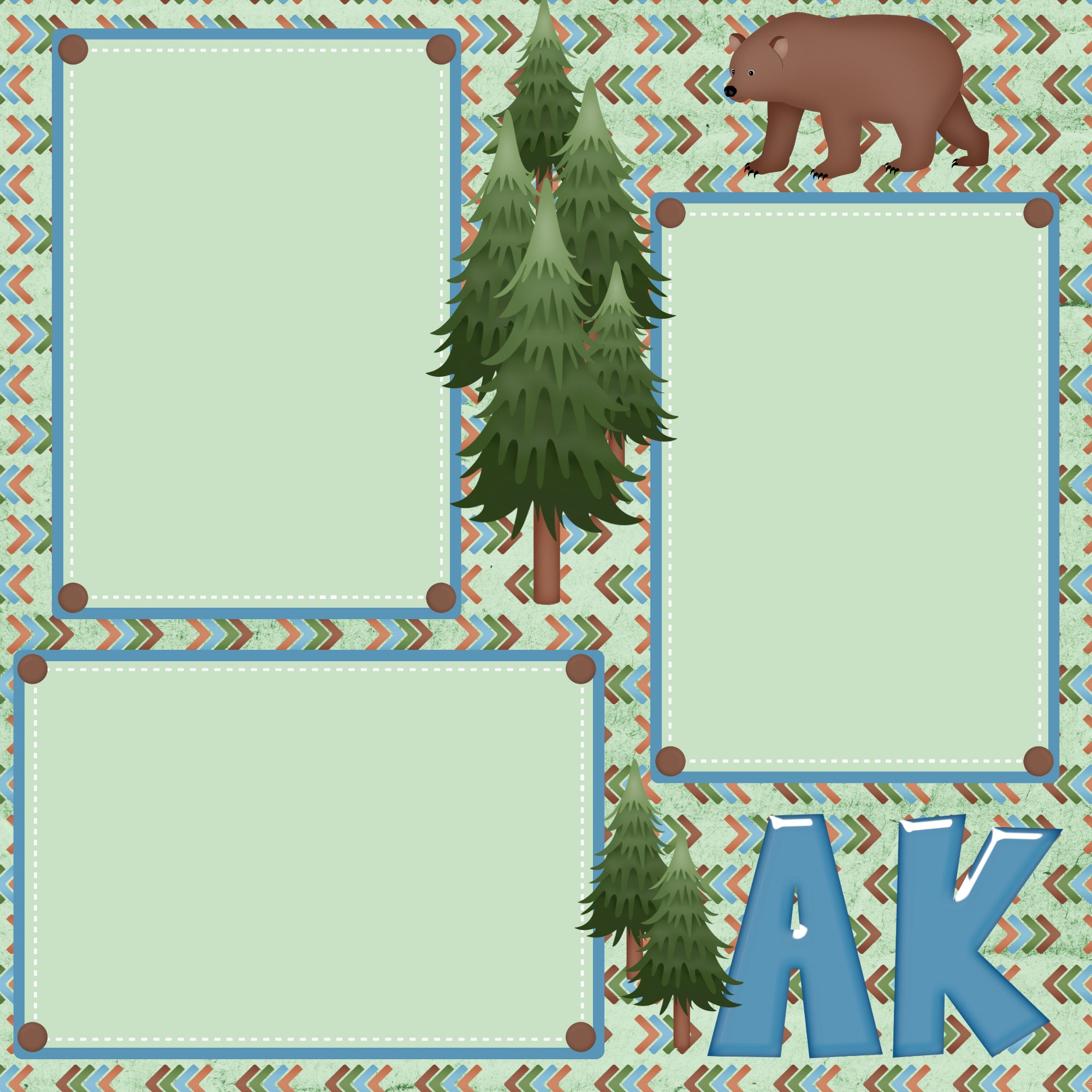 Alaska The Last Frontier (2) - 12 x 12 Printed Scrapbook Pages by SSC Designs