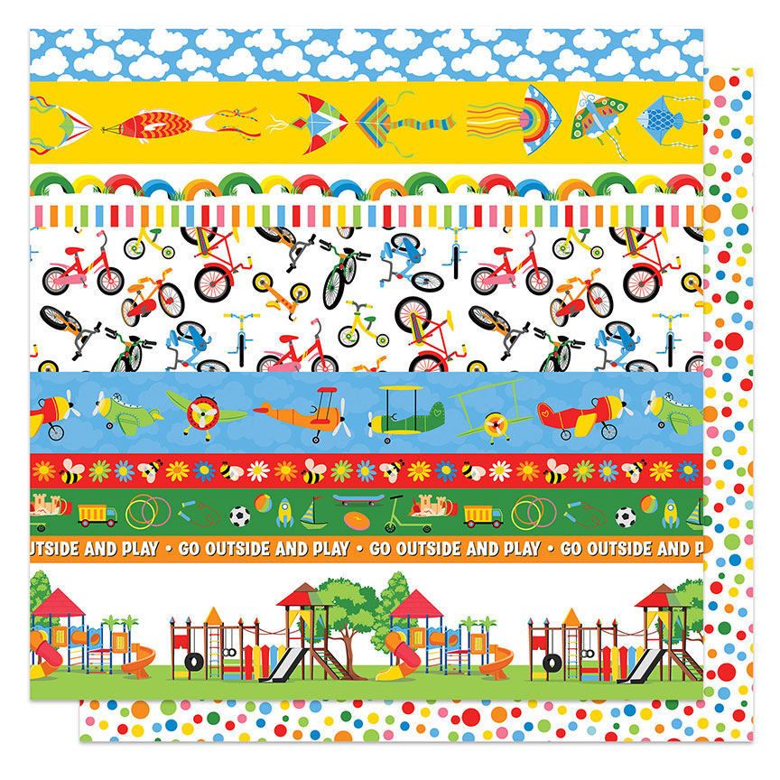 Go Outside & Play Collection 12 x 12 Paper & Sticker Collection Pack by Photo Play Paper