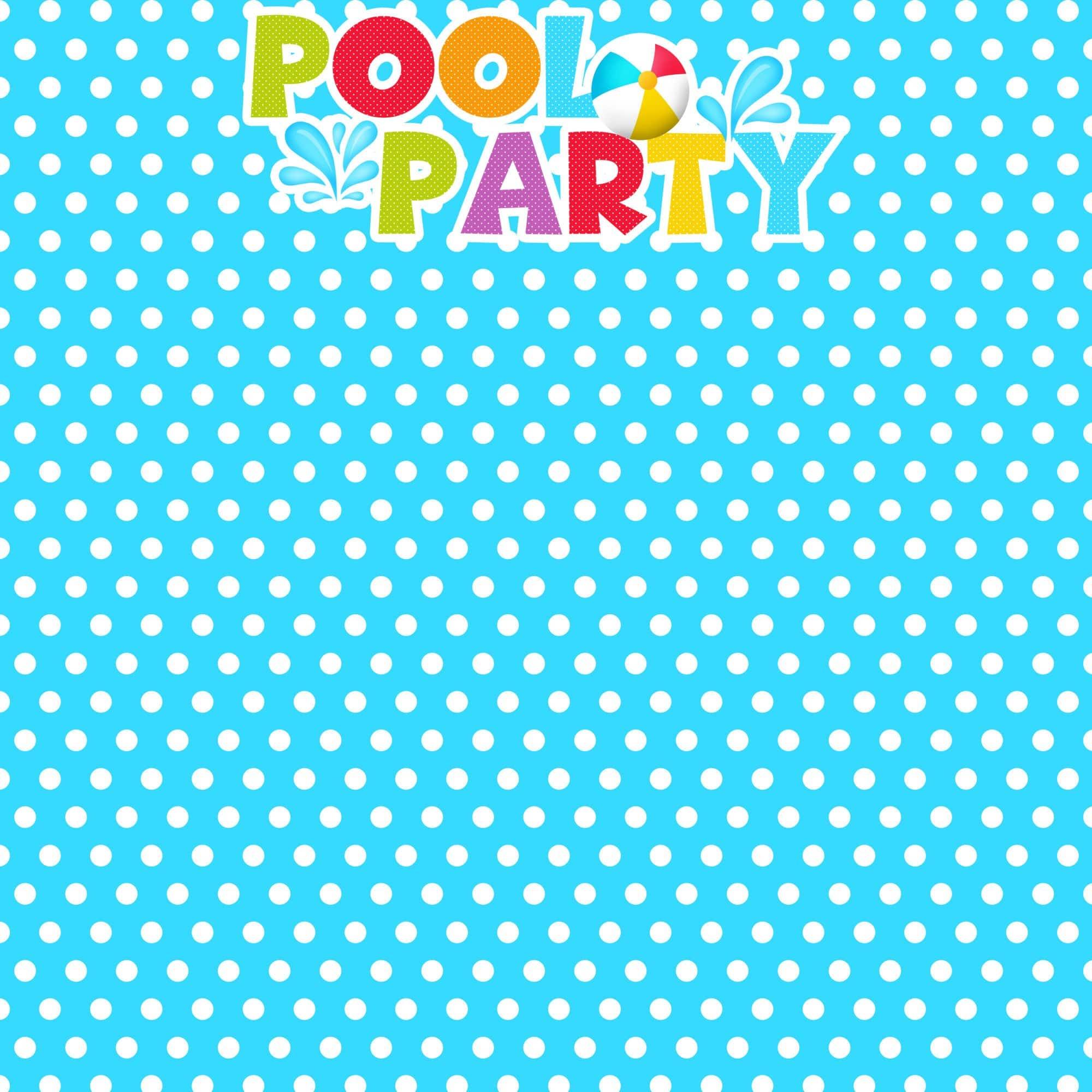 SSC Designs | Pool Party Pop Up Pool Scrapbook Paper