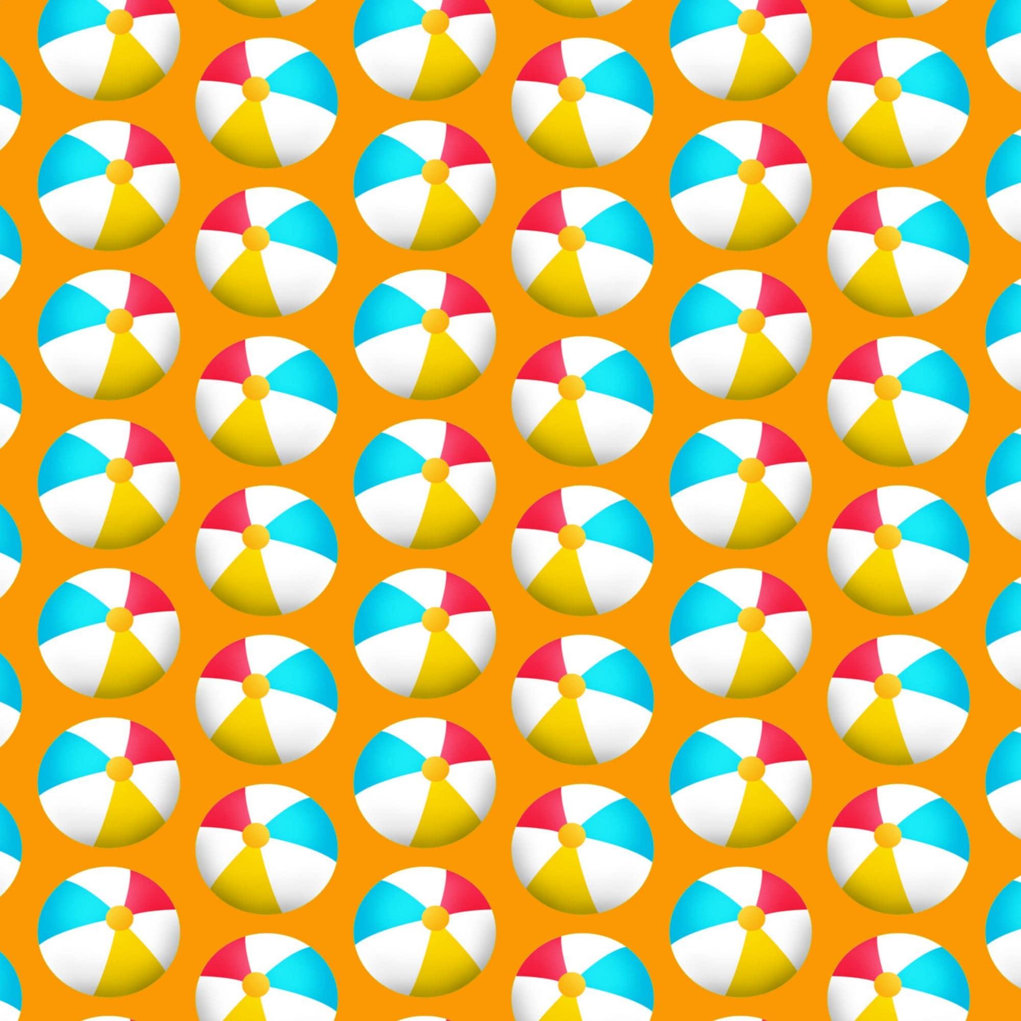 Pool Party Collection Beach Balls 12 x 12 Double-Sided Scrapbook Paper by SSC Designs - Scrapbook Supply Companies