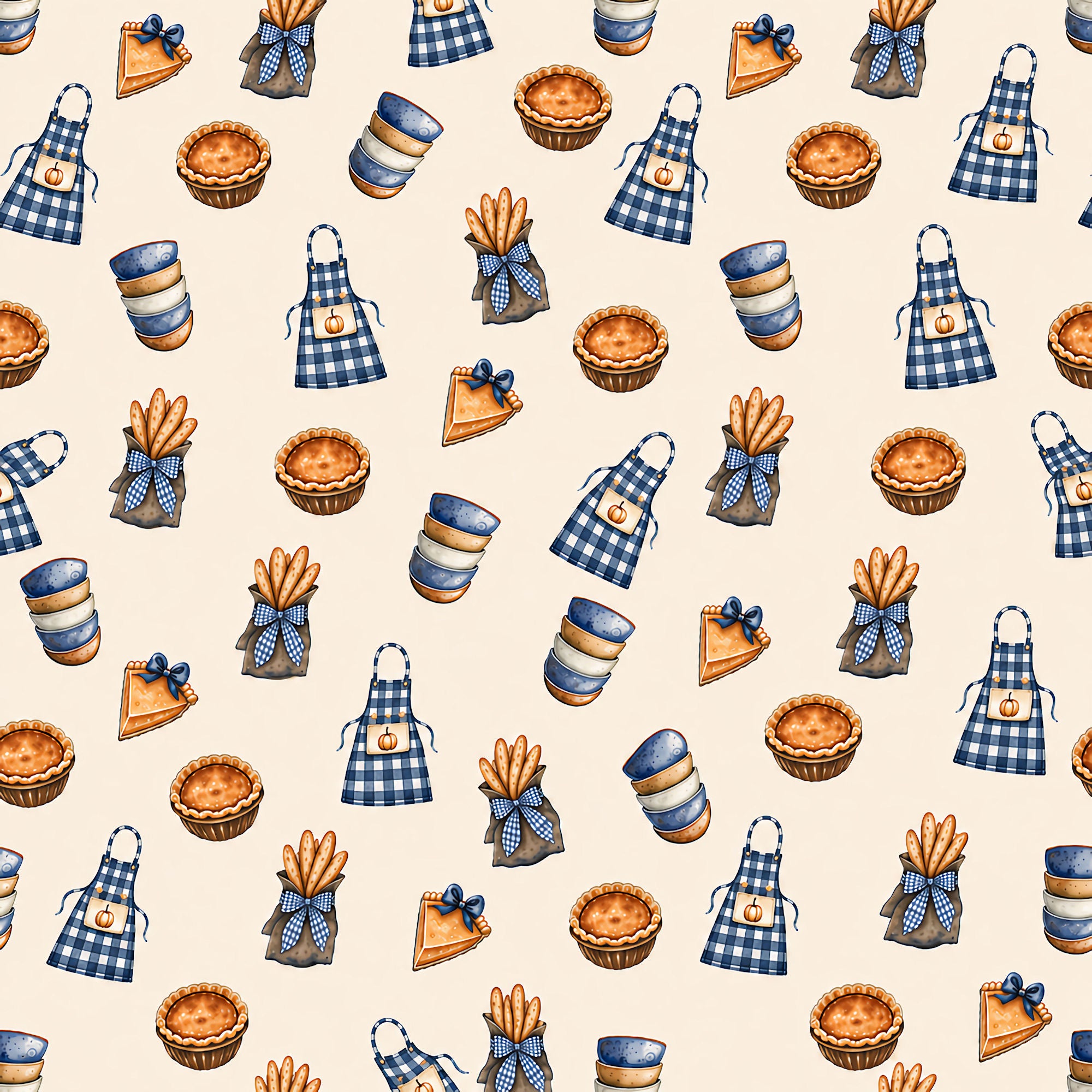 Pumpkin Cottage Collection Pumpkin Spiced 12 x 12 Double-Sided Scrapbook Paper by SSC Designs