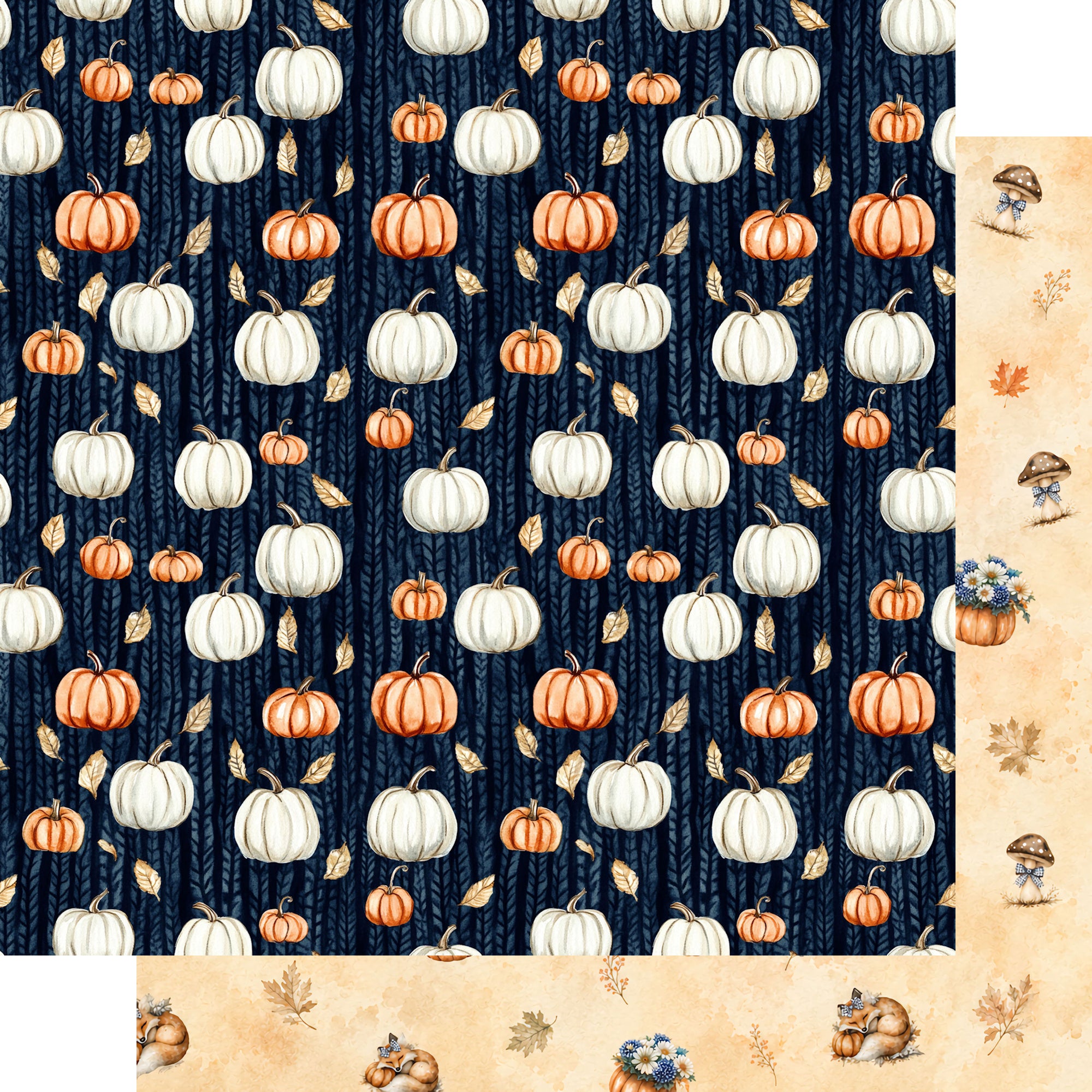 Pumpkin Cottage 12 x 12 Scrapbook Paper & Embellishment Kit by SSC Designs