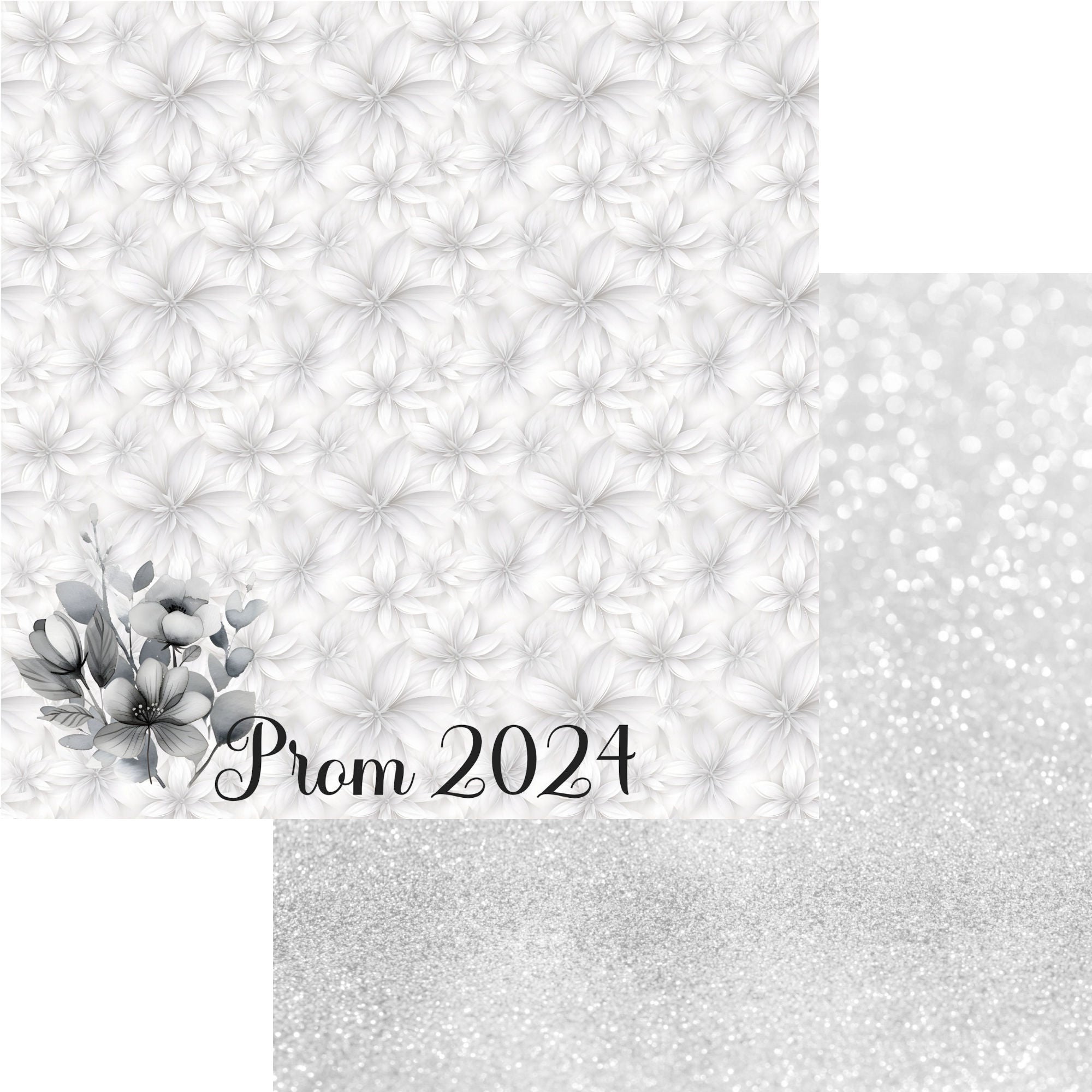 Prom Night Collection Prom 2024 12 x 12 Double-Sided Scrapbook Paper by SSC Designs