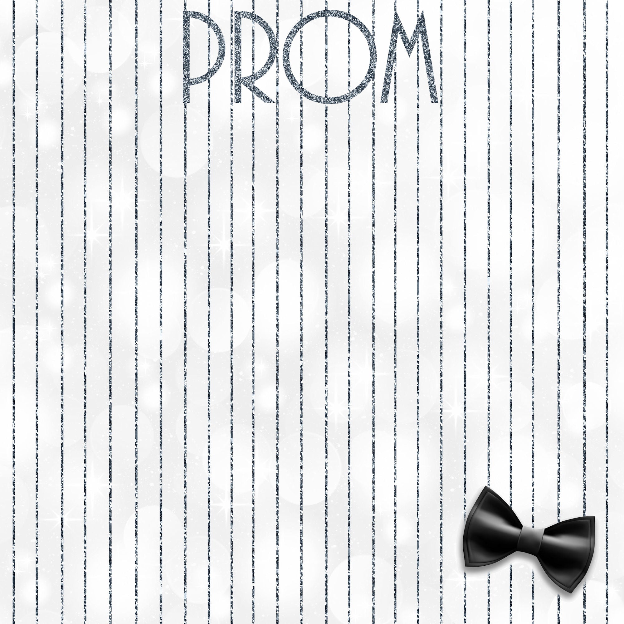 Prom Night Collection Bow Tie 12 x 12 Double-Sided Scrapbook Paper by SSC Designs