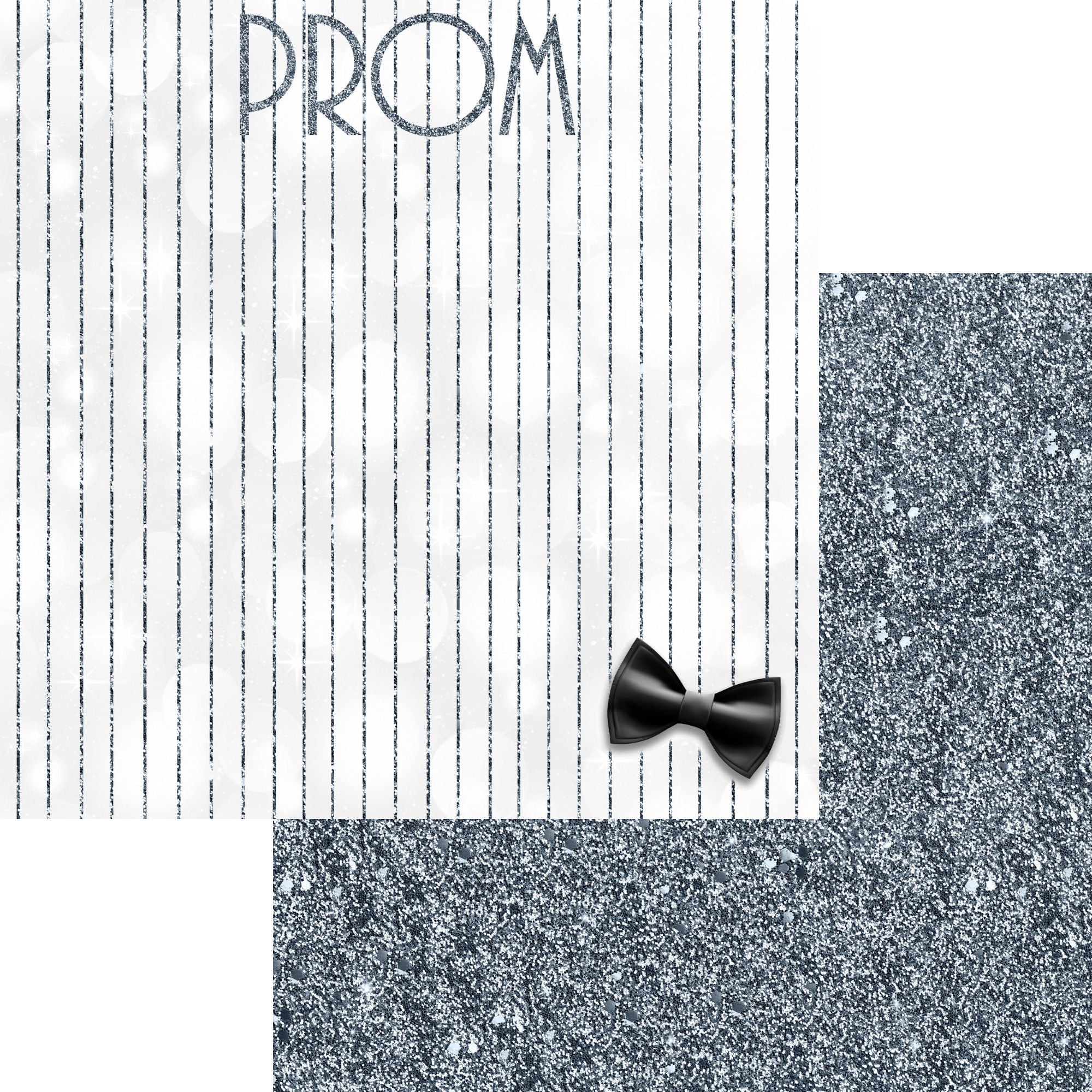 Prom Night Collection Bow Tie 12 x 12 Double-Sided Scrapbook Paper by SSC Designs
