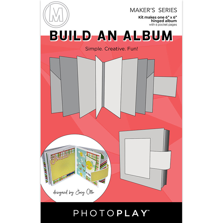 Maker's Series Collection White 6 x 6 Build An Album Kit by Photo Play Paper