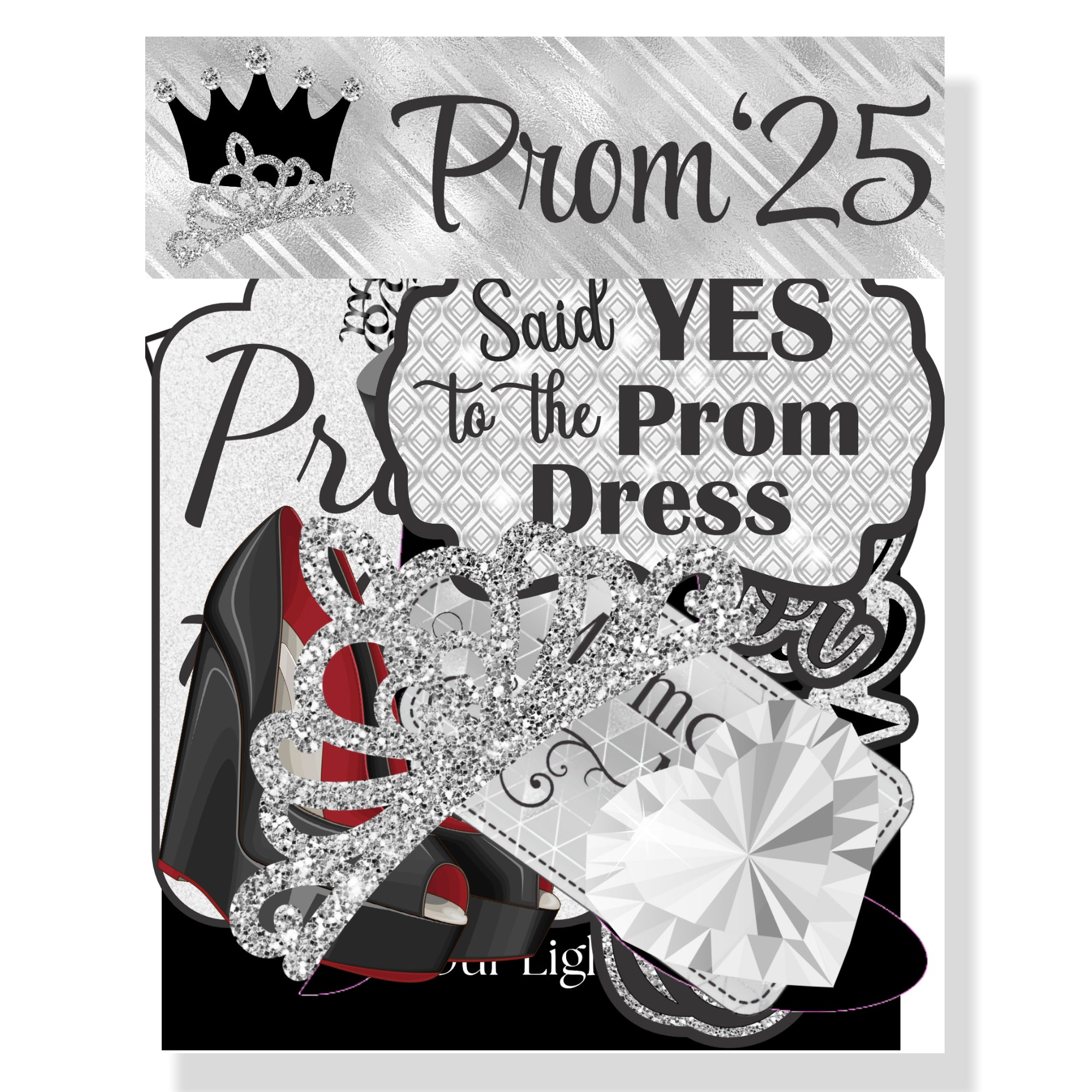 Prom 2025 Collection Scrapbook Laser Cut Embellishments by SSC Designs