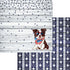 Patriotic Pups Collection Border Collie 12 x 12 Double-Sided Scrapbook Paper by SSC Designs