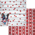 Patriotic Pups Collection Boston Terrier 12 x 12 Double-Sided Scrapbook Paper by SSC Designs