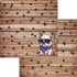 Patriotic Pups Collection French Bulldog 12 x 12 Double-Sided Scrapbook Paper by SSC Designs - Scrapbook Supply Companies
